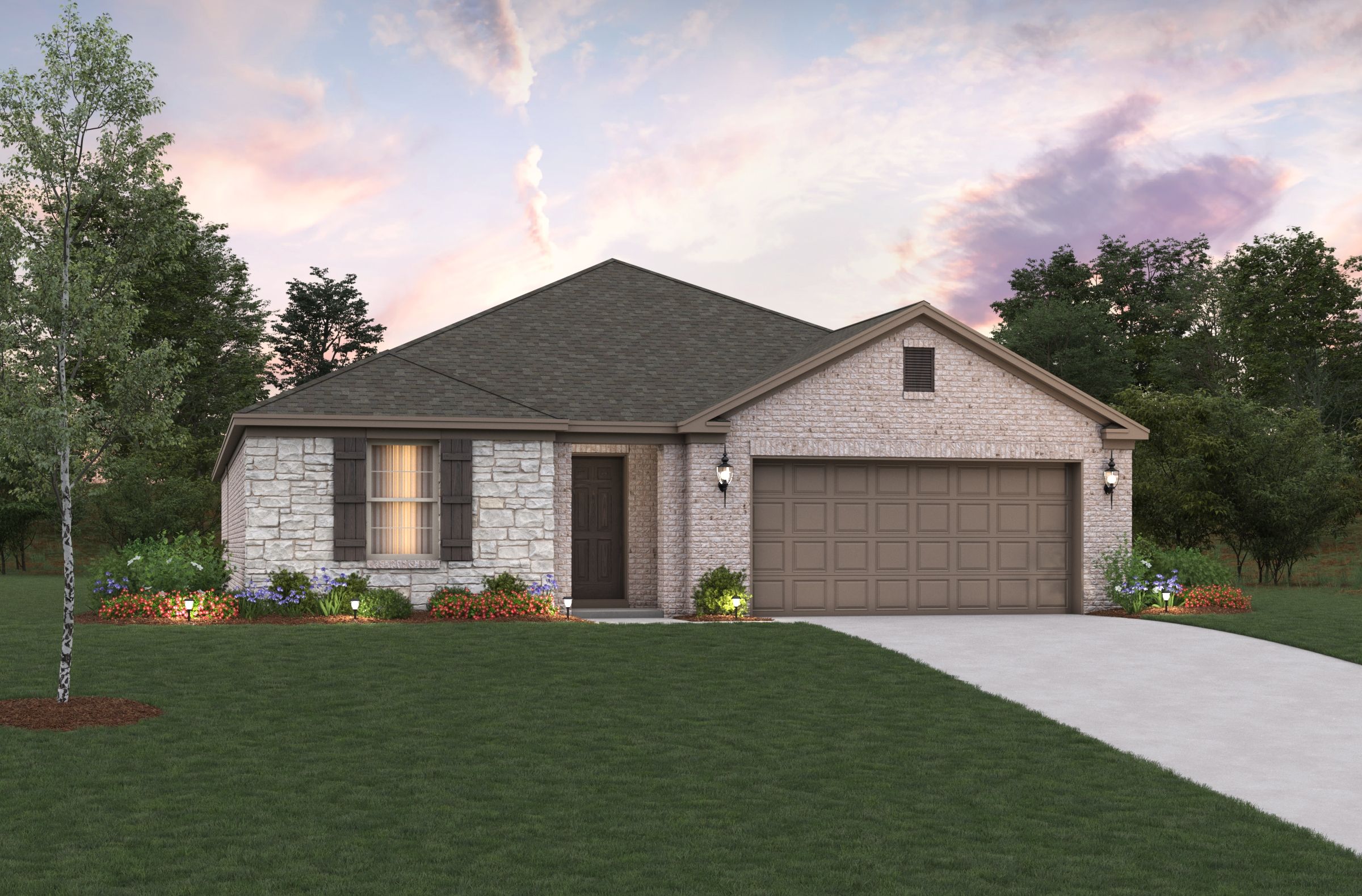 French Country B Elevation