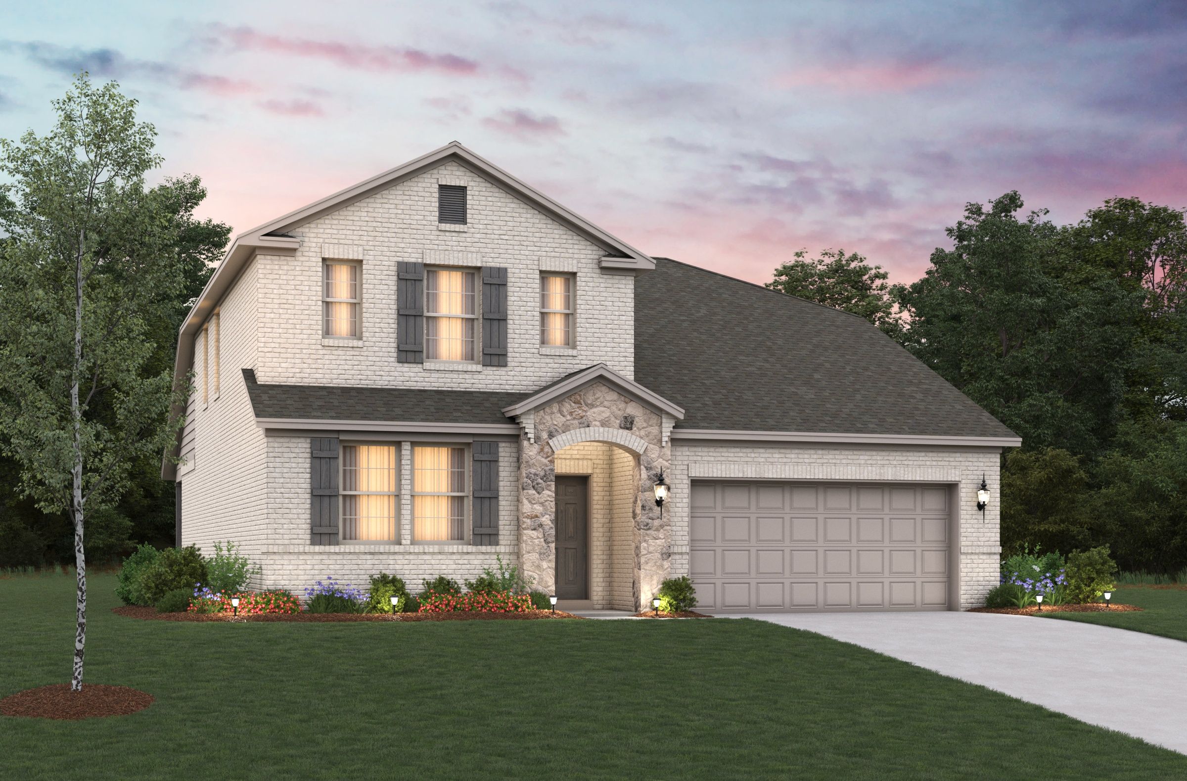 French Country B Elevation