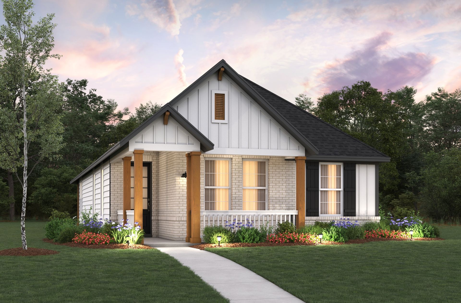 Farmhouse L Elevation