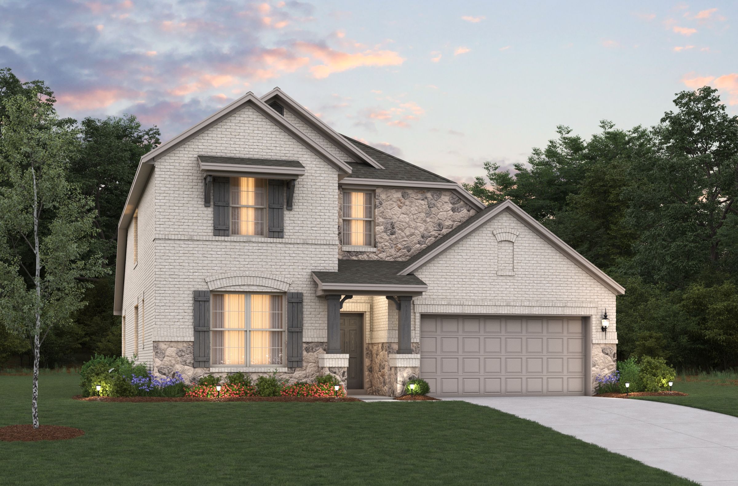 French Country L Elevation