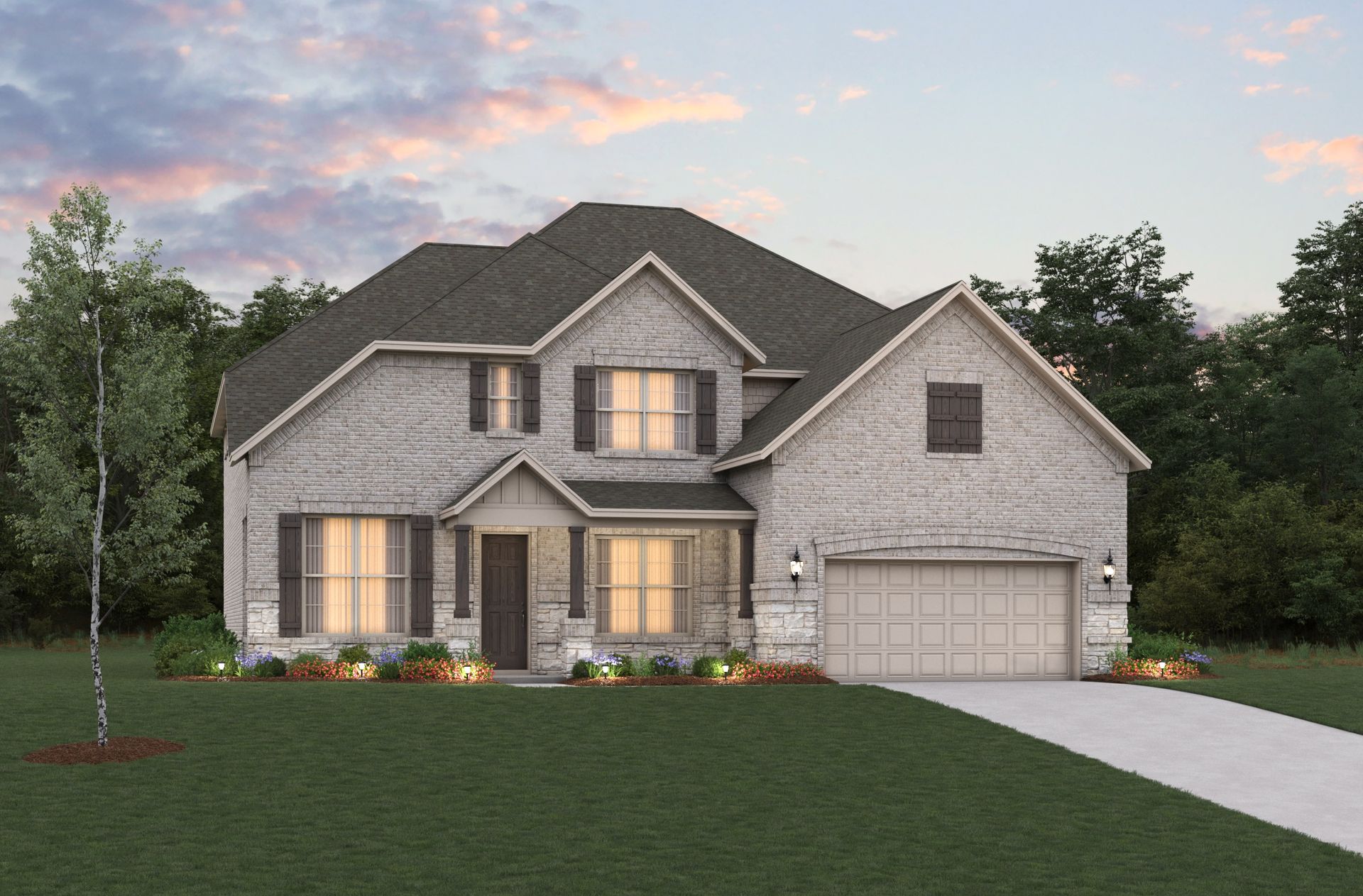 French Country L Elevation