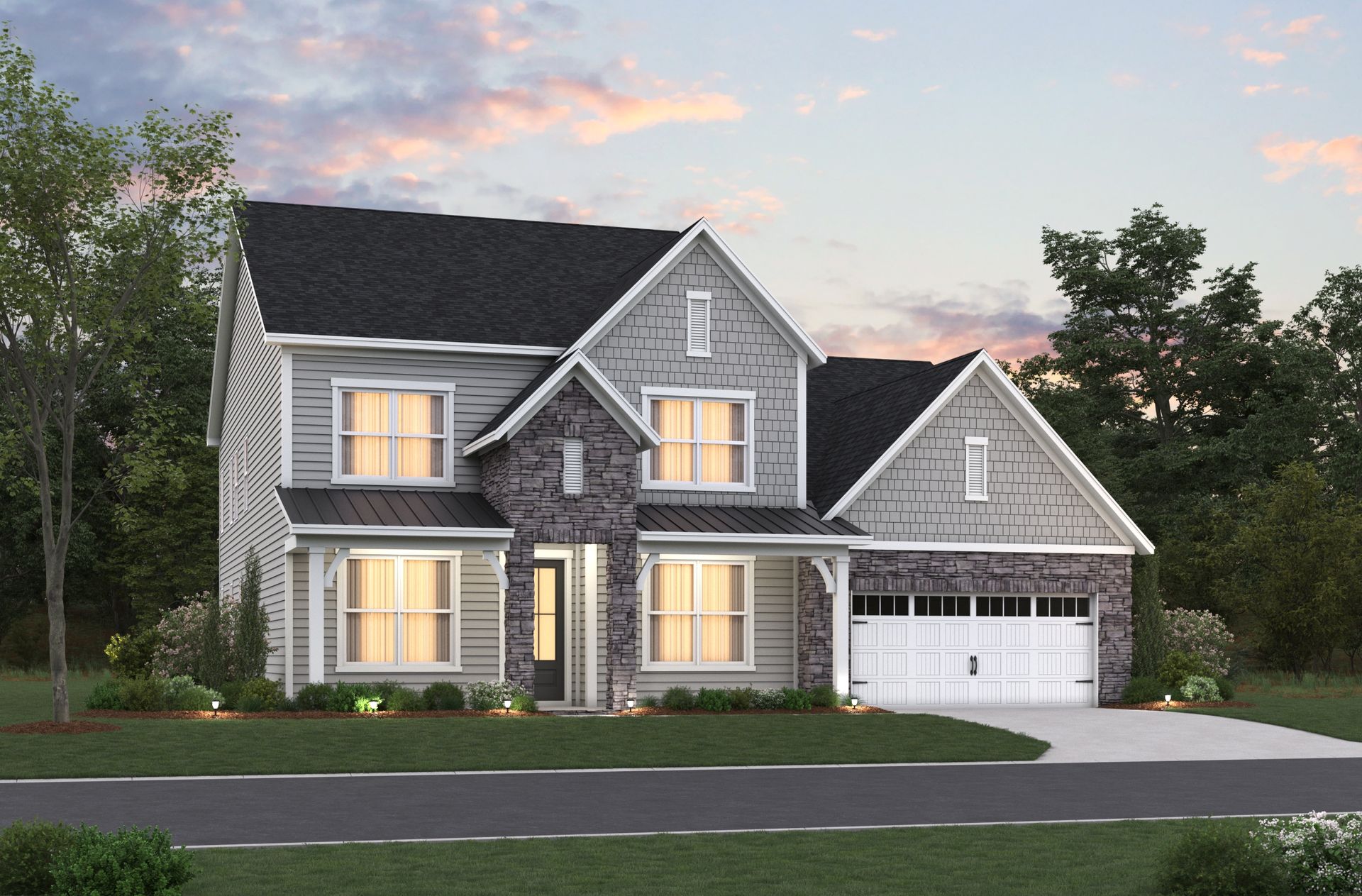 French Country L Elevation