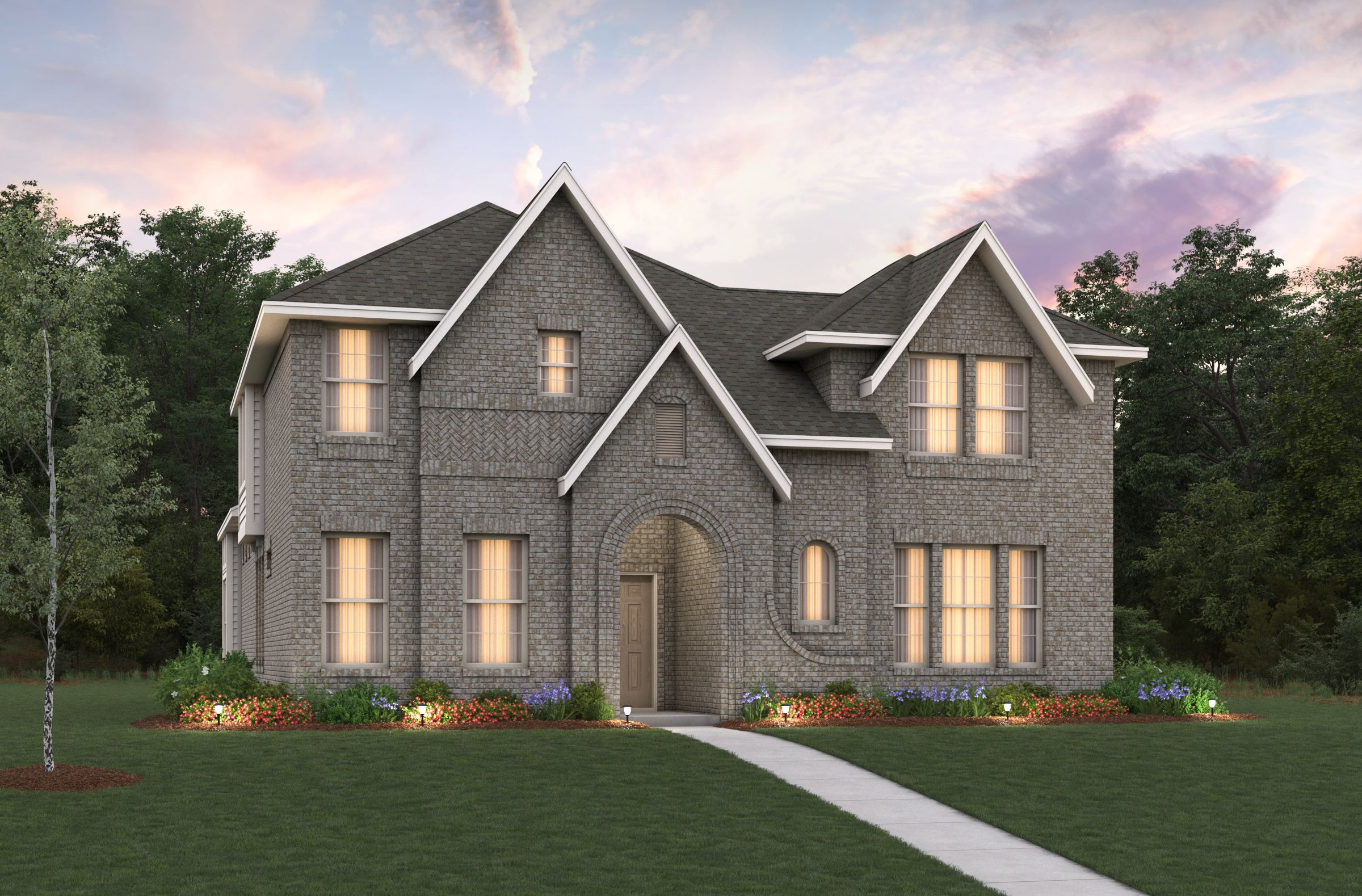 English Revival B Elevation
