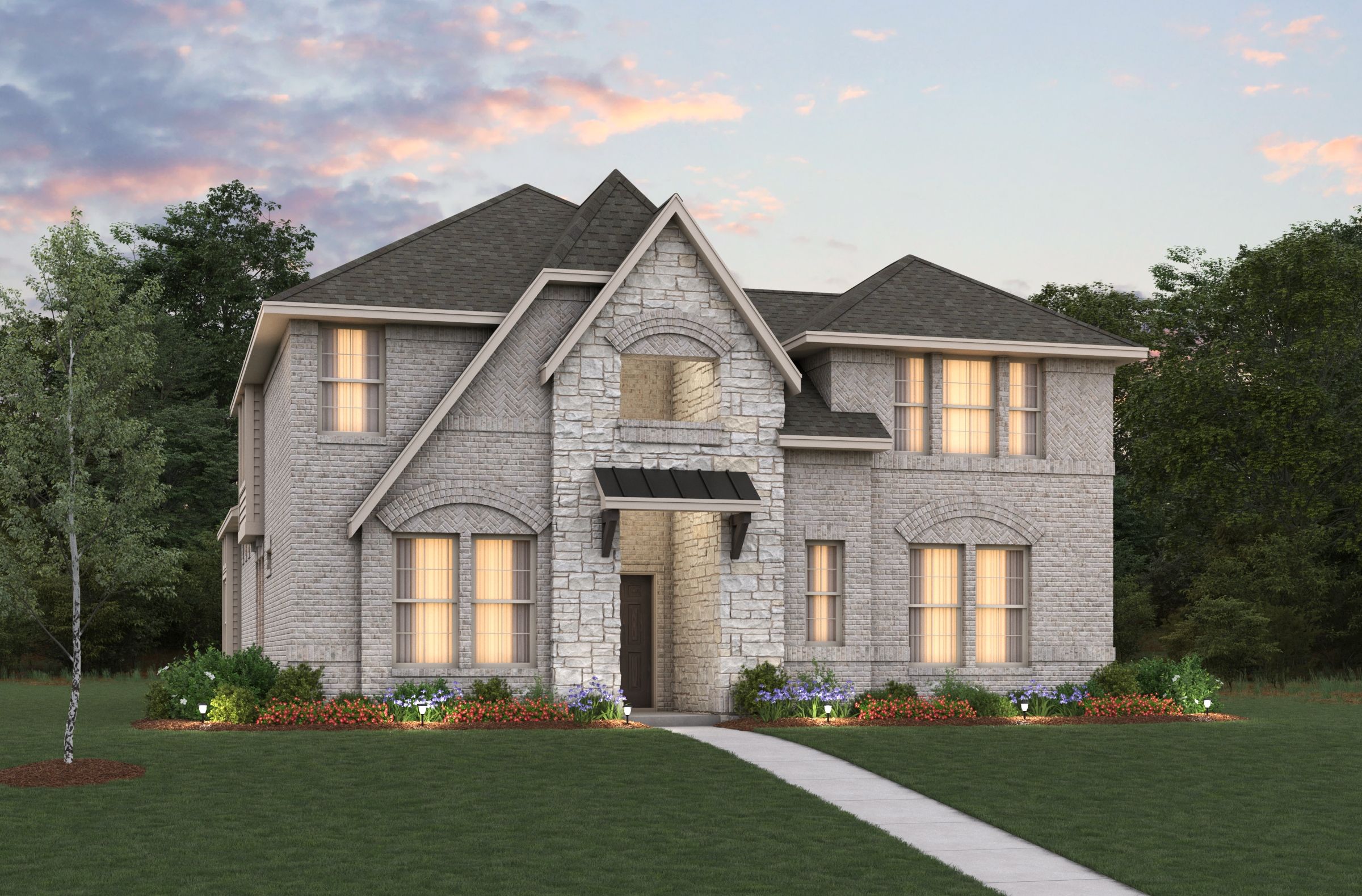 French Country B Elevation