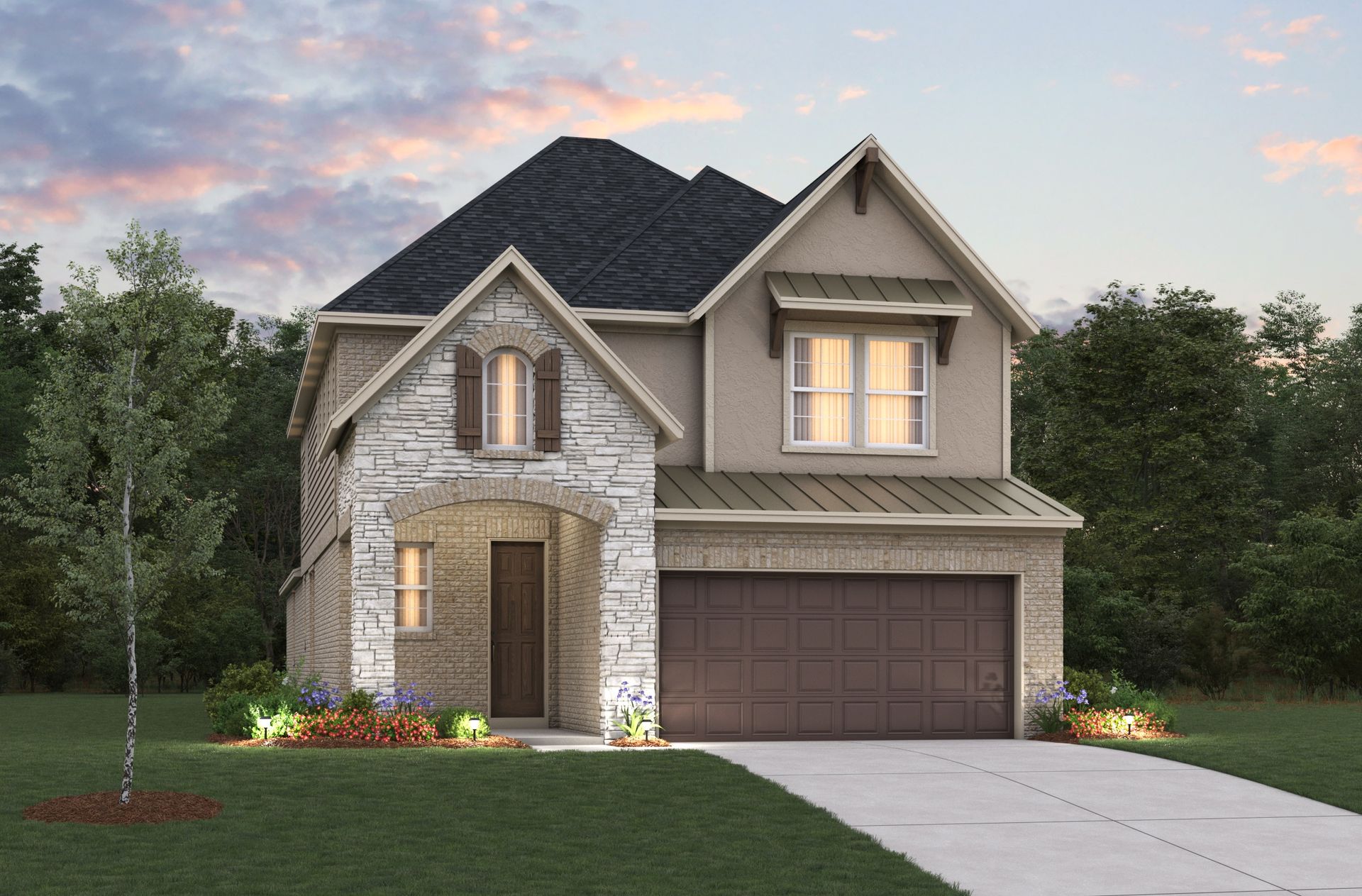 French Country L Elevation