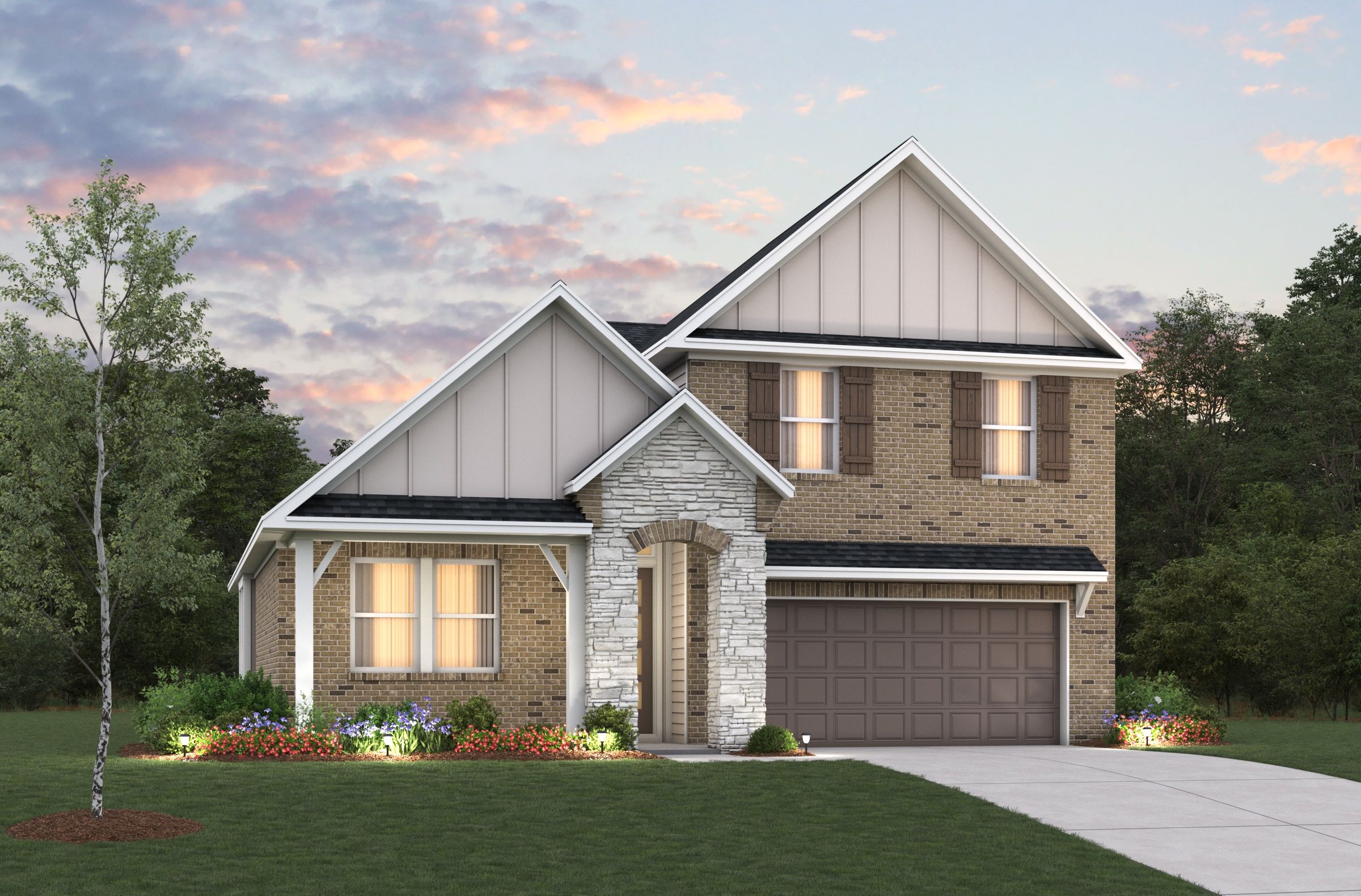 French Country L Elevation