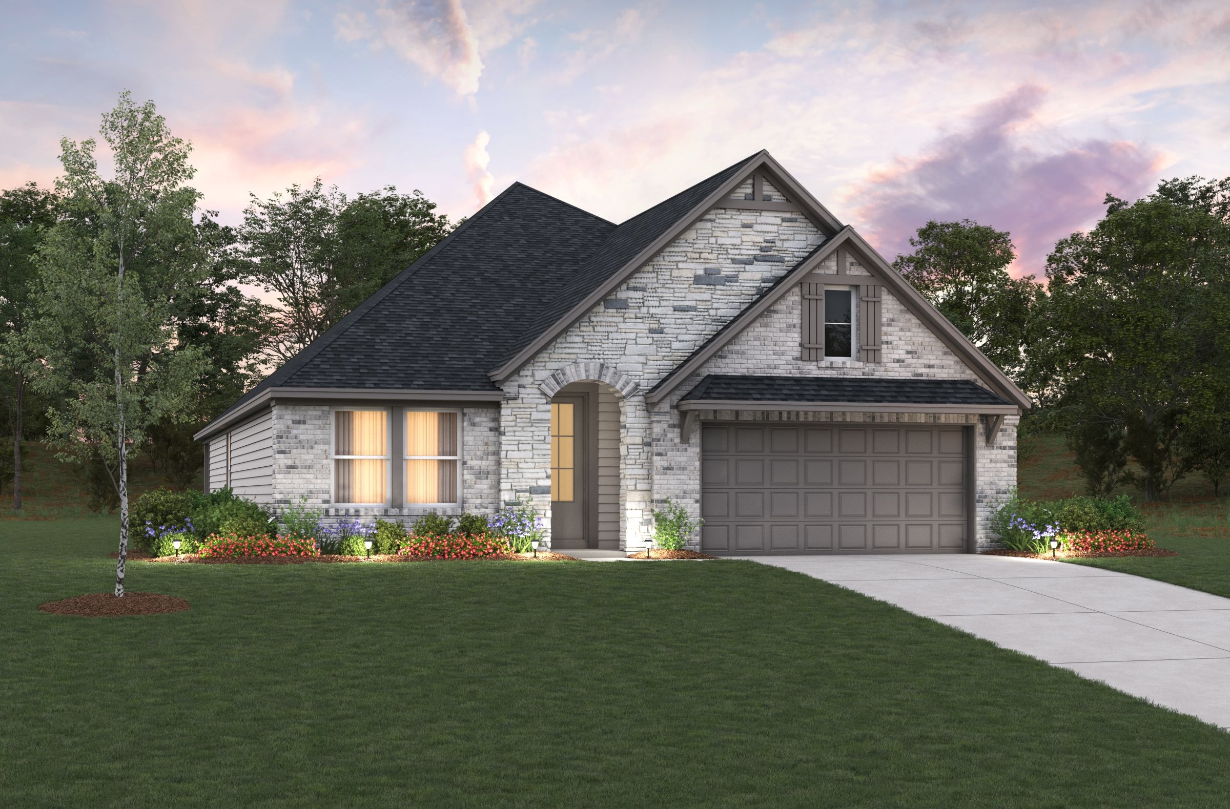 French Country L Elevation