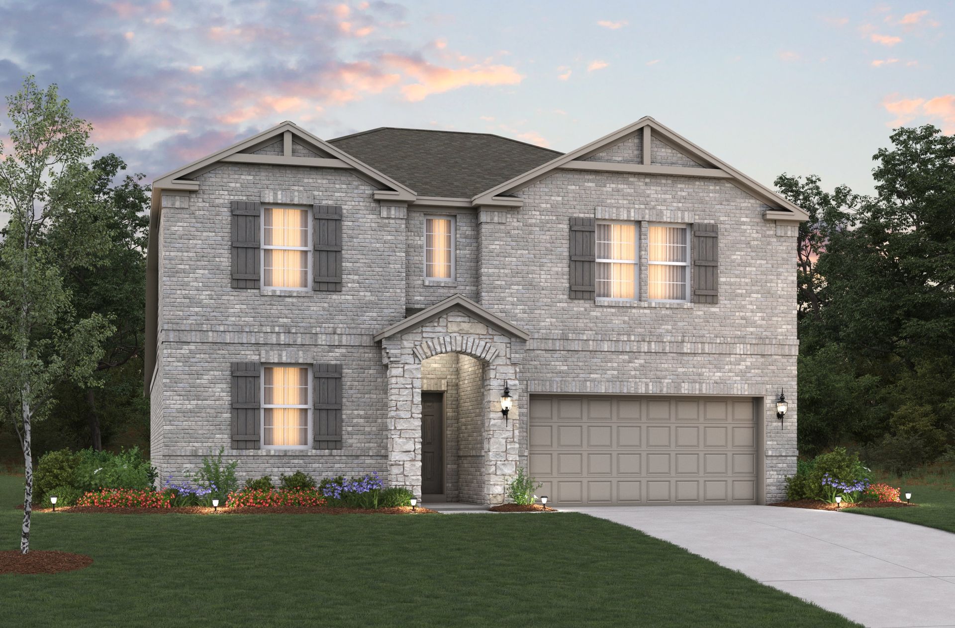 French Country B Elevation