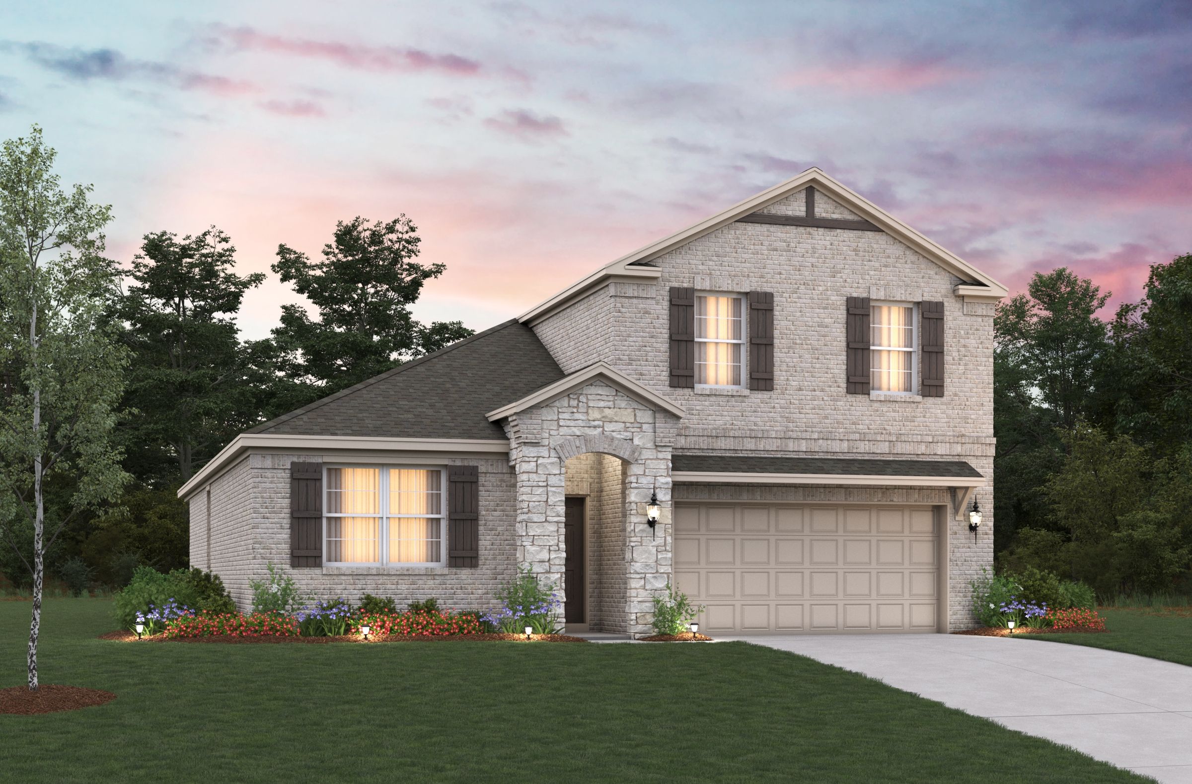 French Country A Elevation