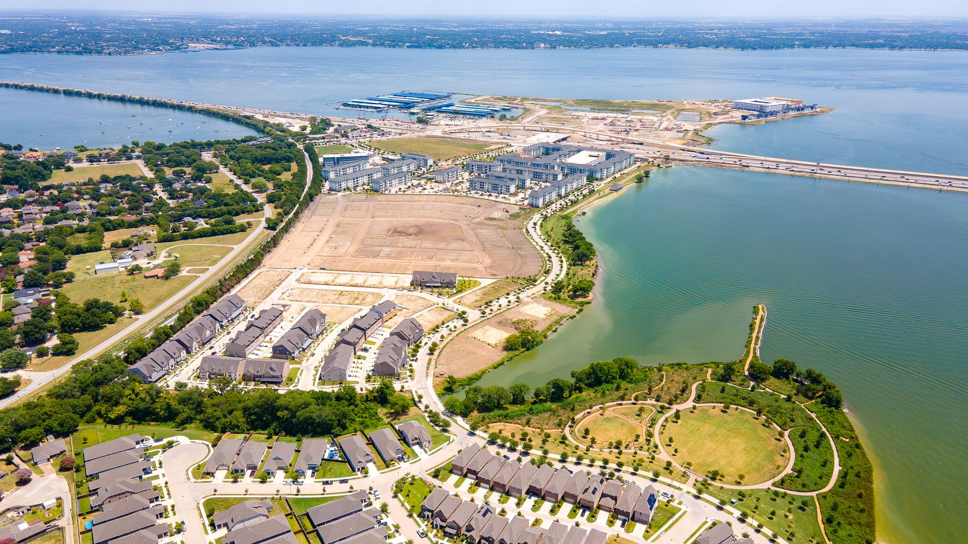 Townhome Community Aerial View