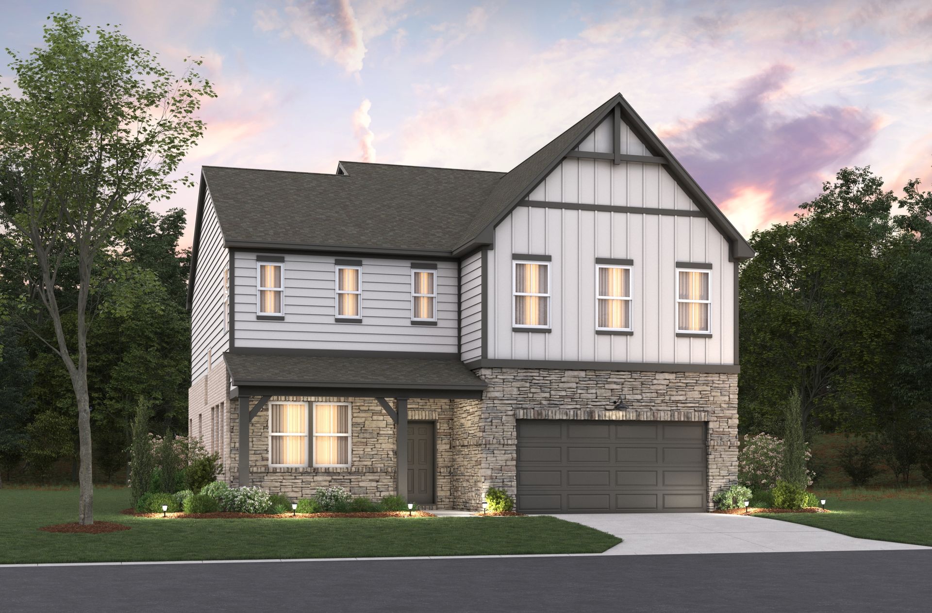 Newton II Farmhouse Elevation