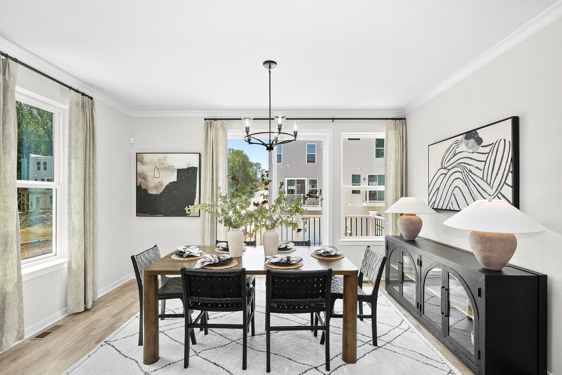 Belle Dining Area with Entrance to Deck
