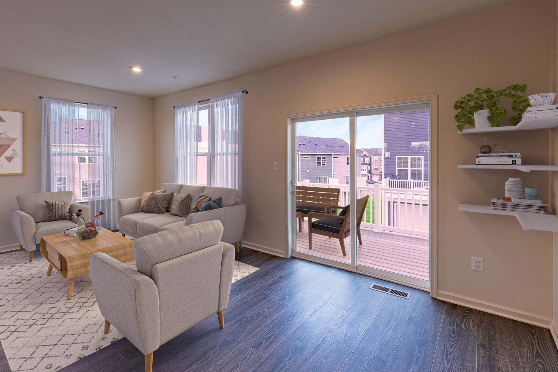 Cambridge Great Room and Back Deck