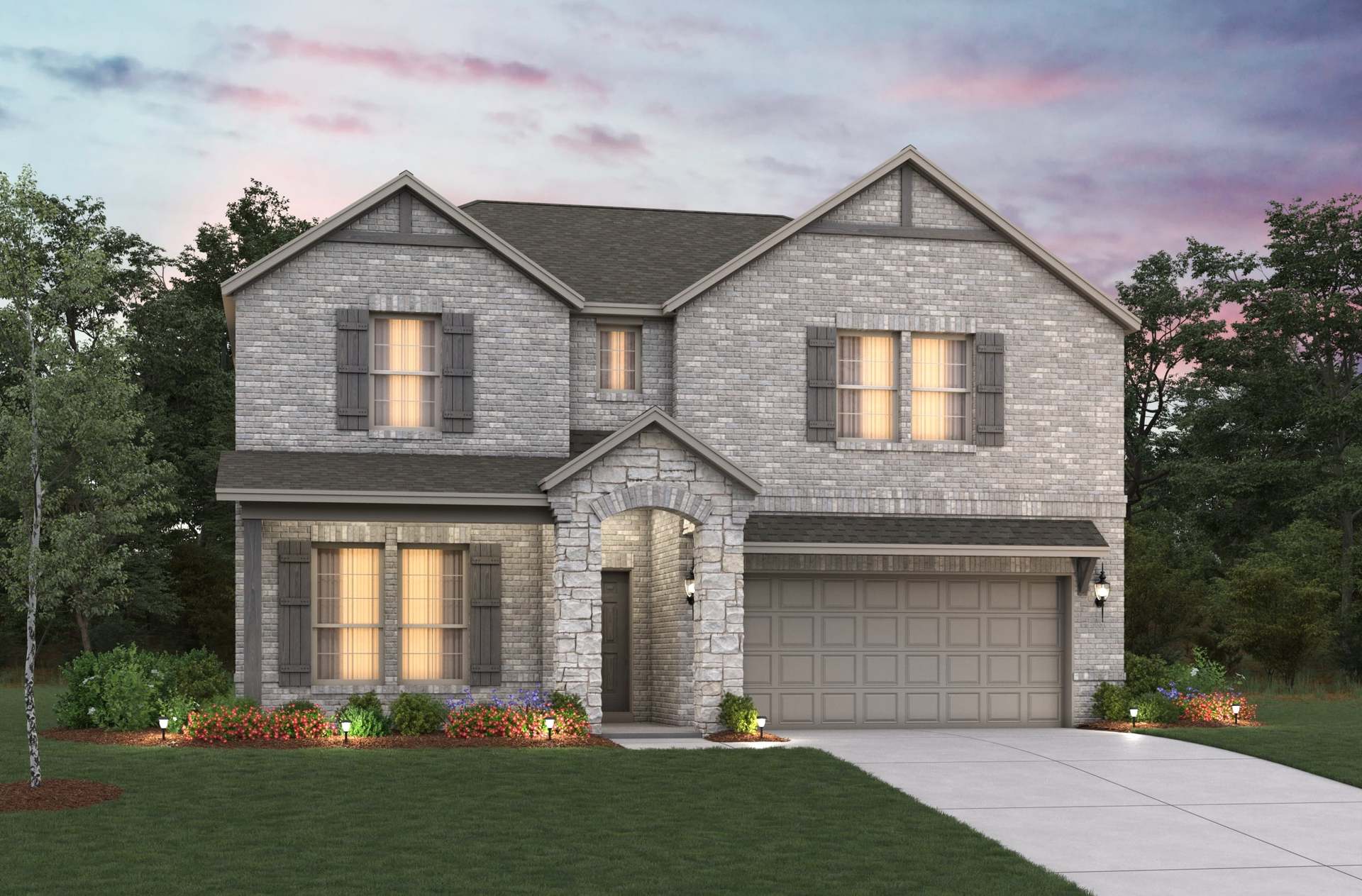 Rainier French Country D Exterior