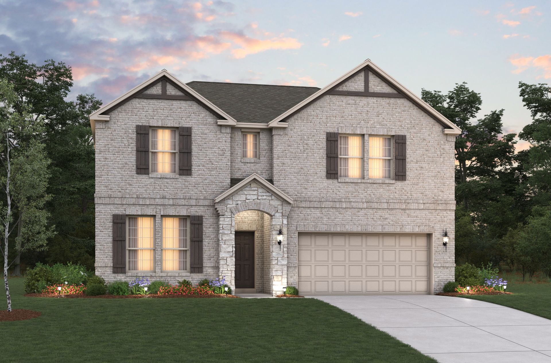 Rainier French Country C Exterior