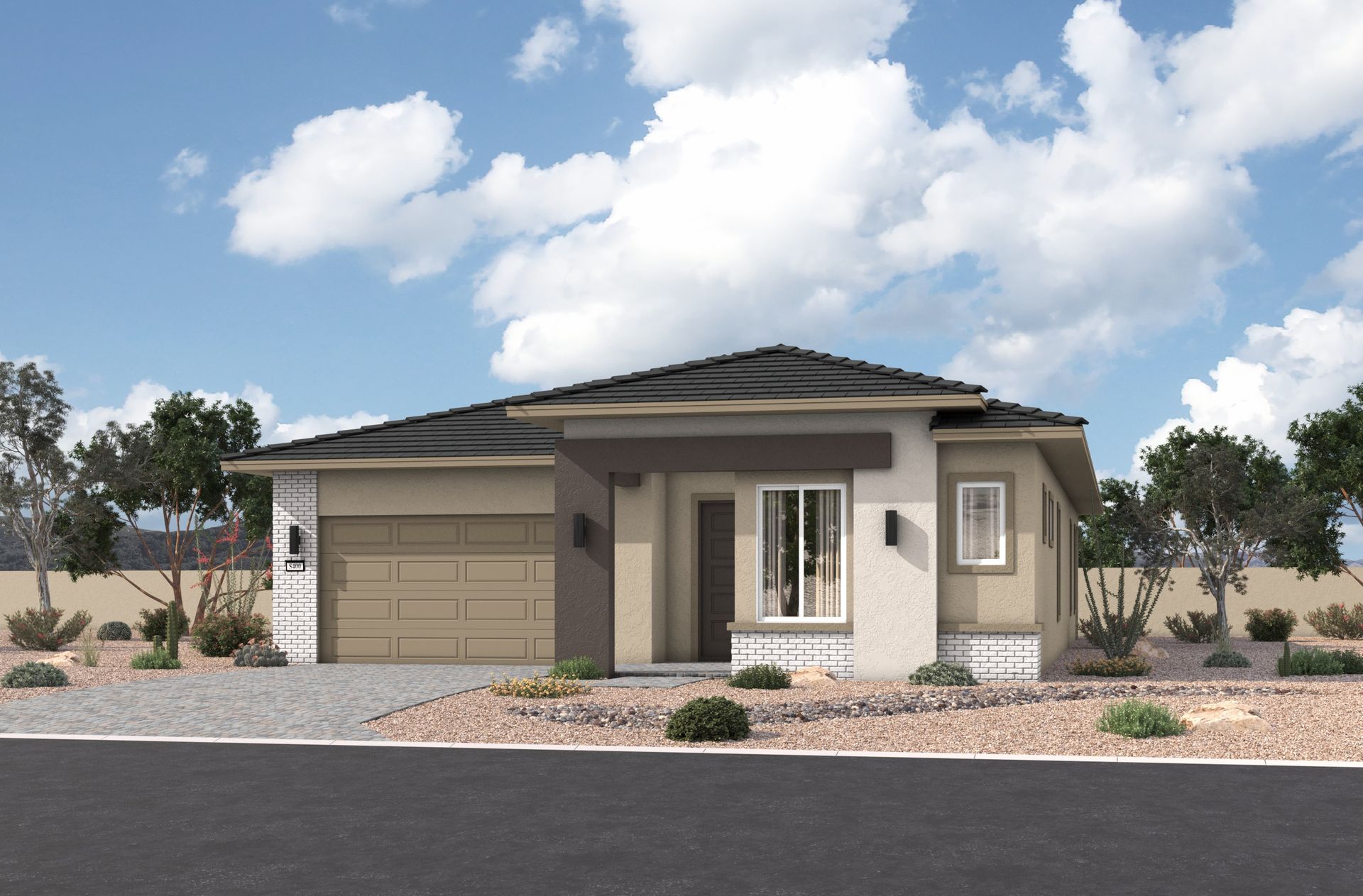 Aspen Desert Contemporary Elevation