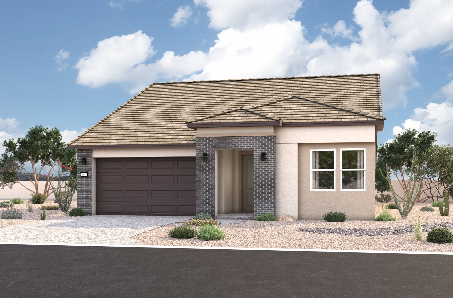 Everett Desert Contemporary Elevation
