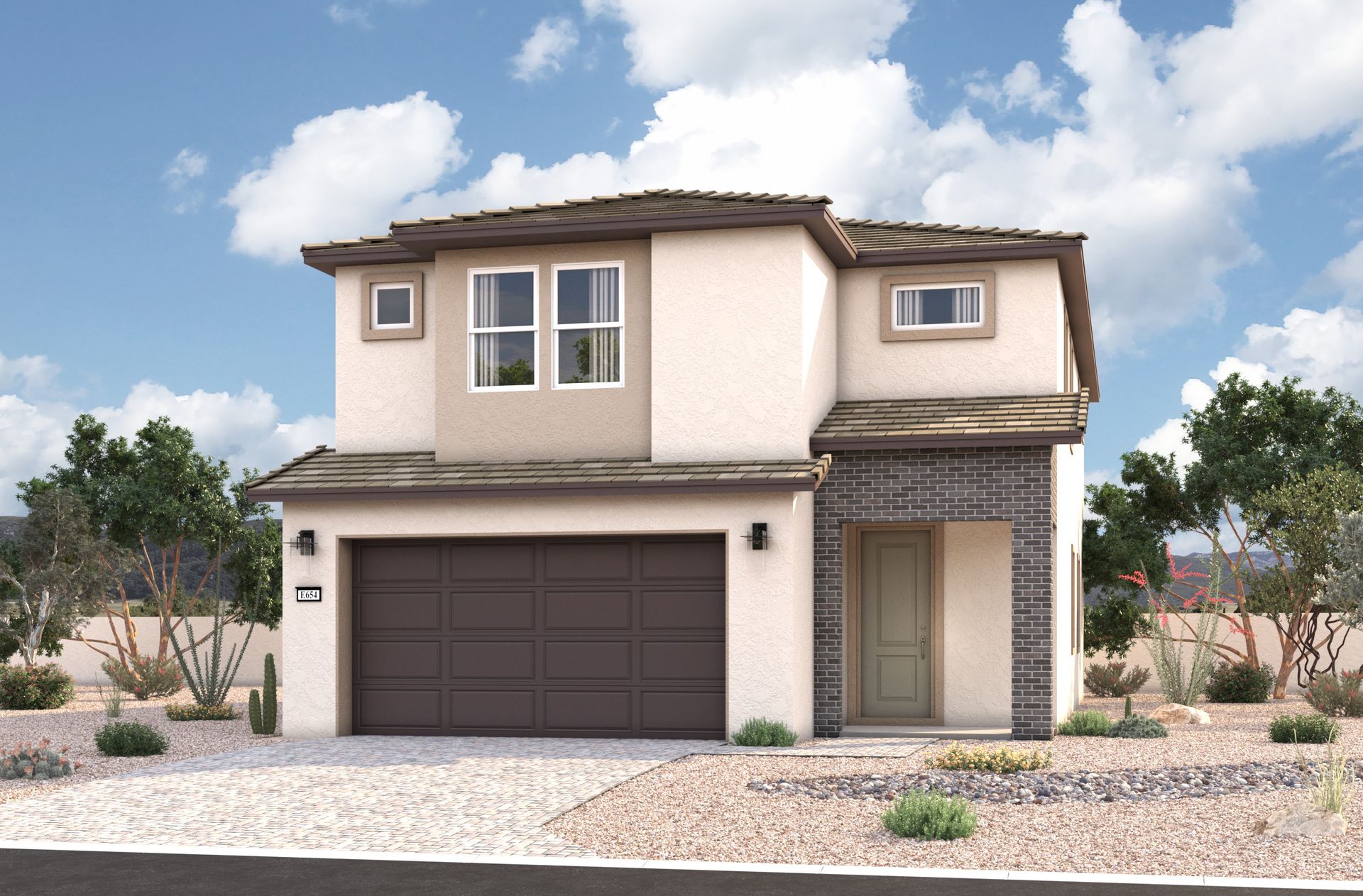 Valencia Desert Contemporary Elevation