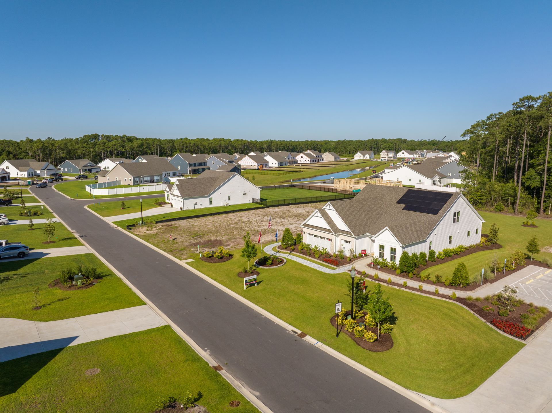 Aerial of Northbrook Entrance