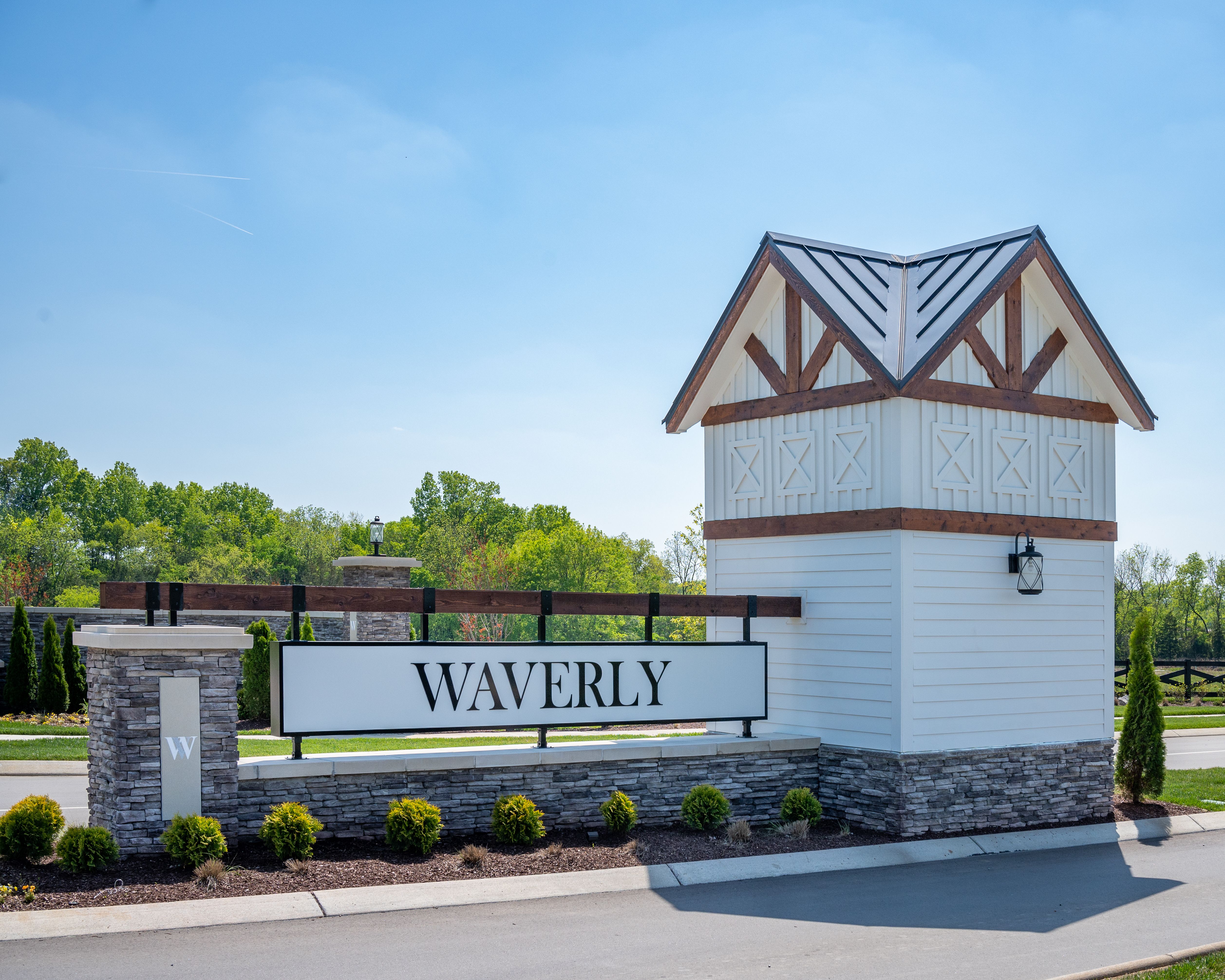 entry monument for waverly community