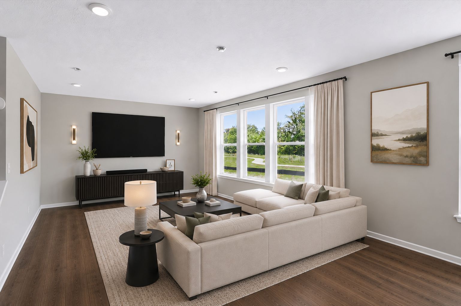 Rushmore Great Room Virtual Staging