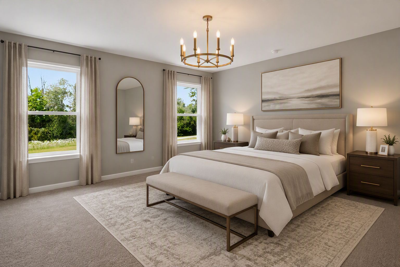Rushmore Primary Bedroom Virtual Staging