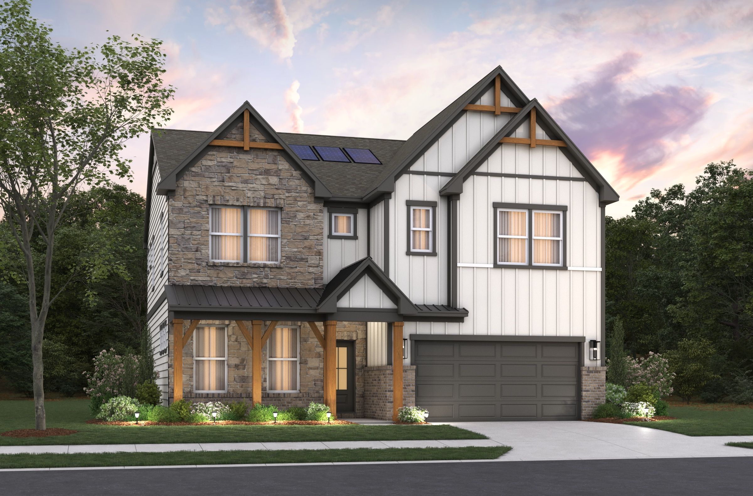 Canton II Farmhouse Elevation