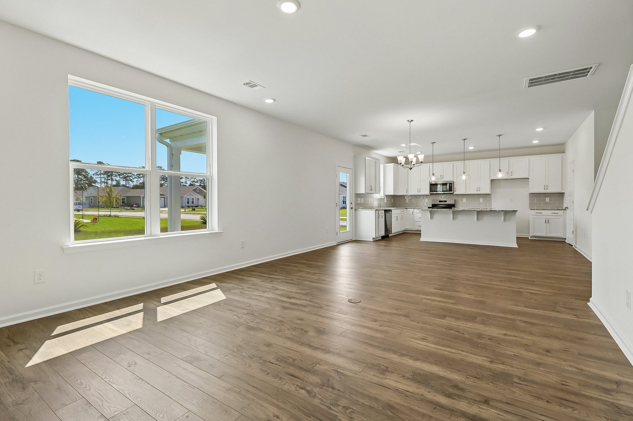 Great Room, Dining, and Kitchen