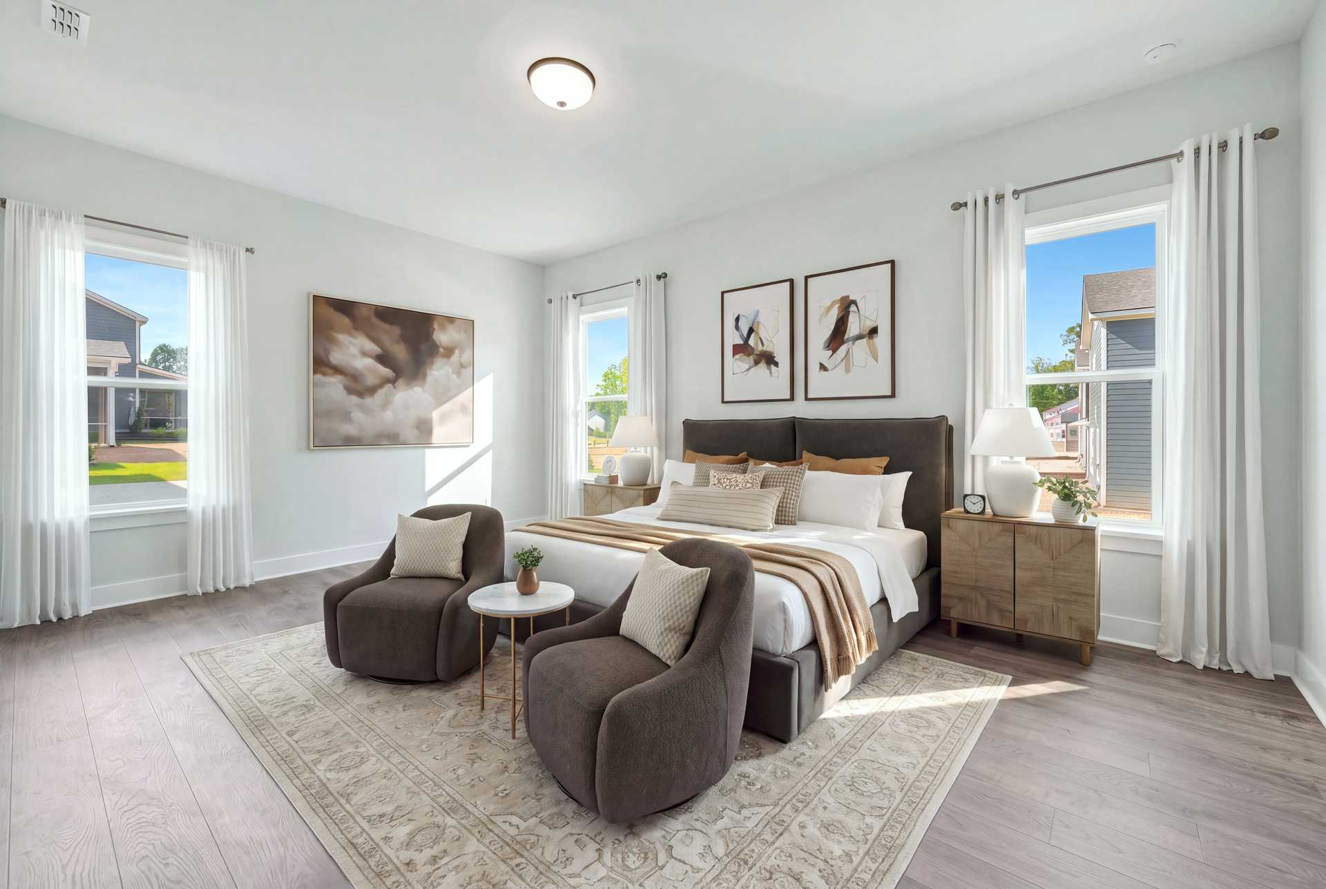 Collins Primary Bedroom with Staging