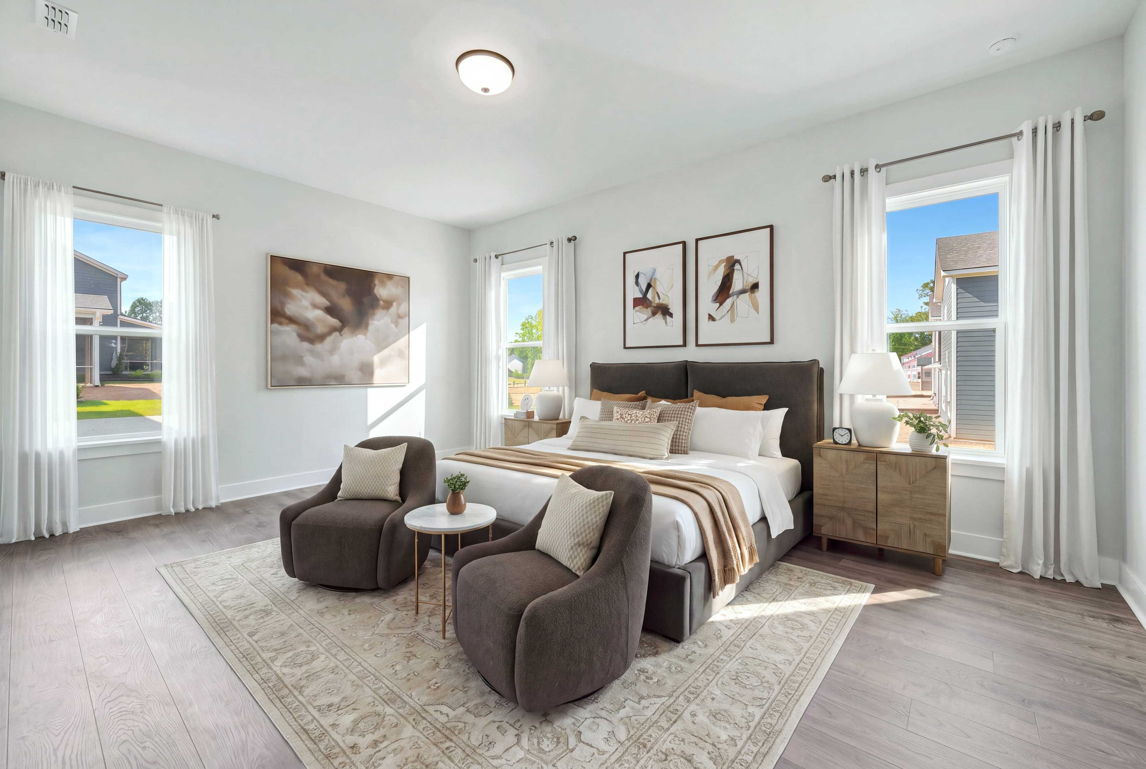 Collins Primary Bedroom with Staging