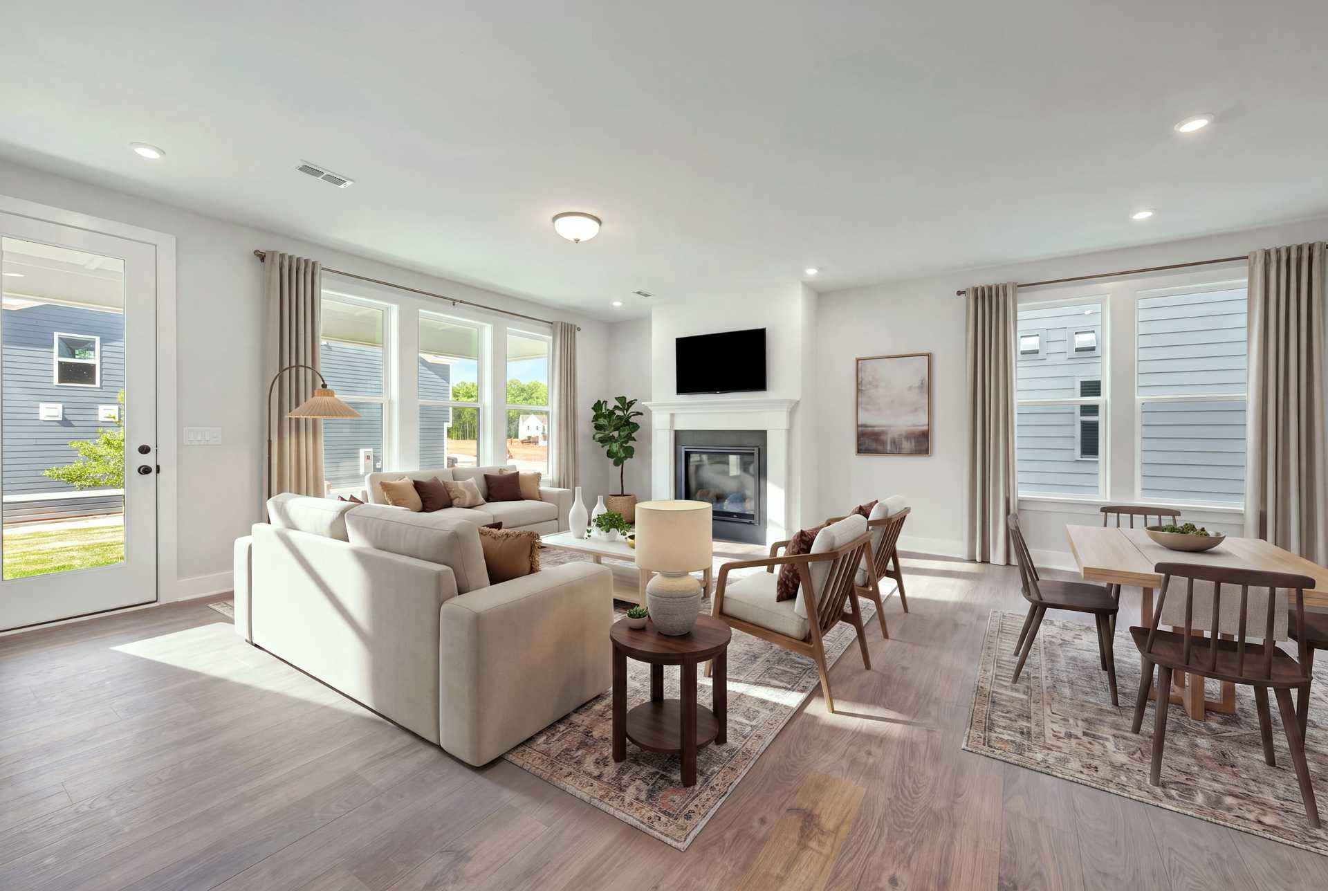 Collins Great Room with Staging