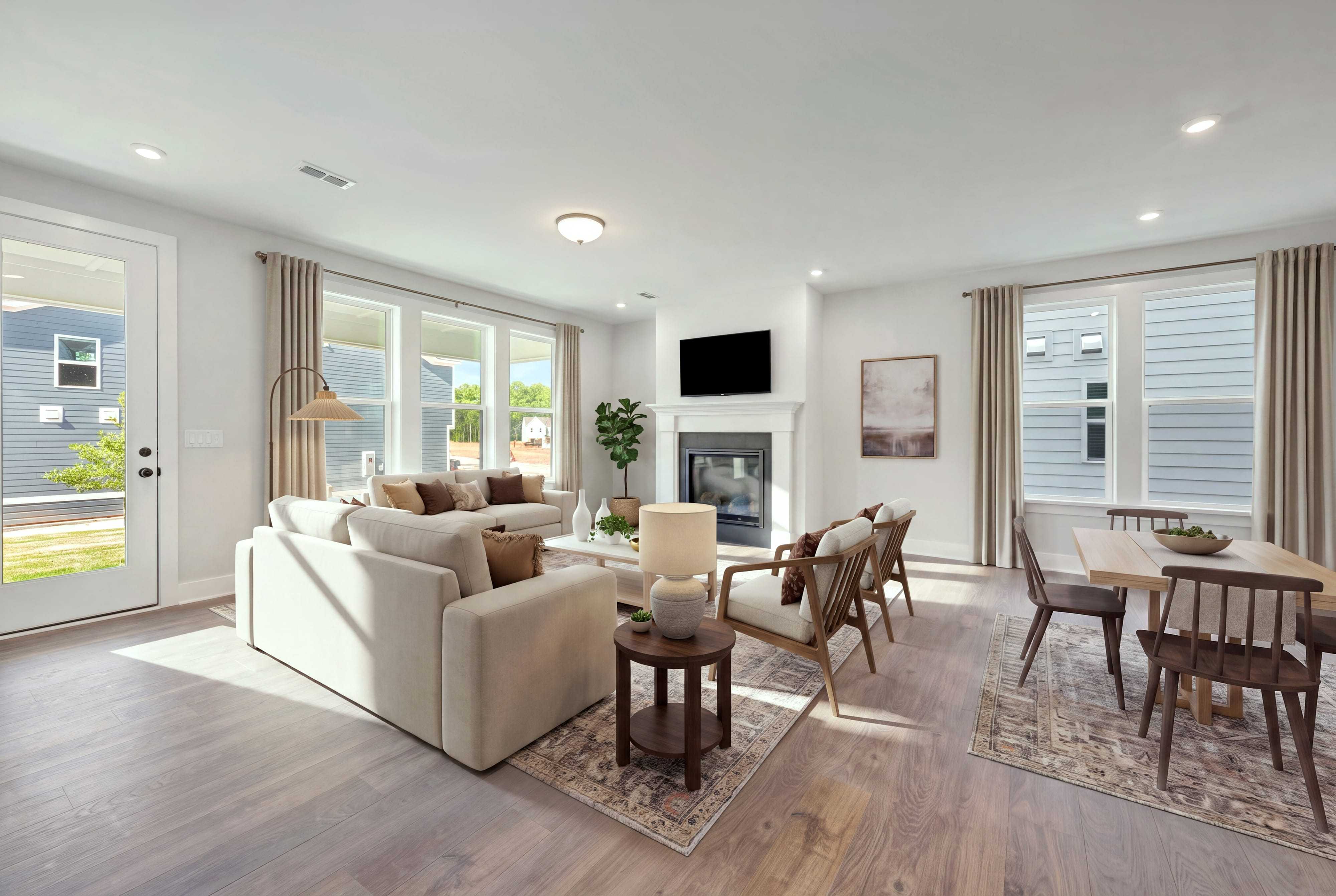 Collins Great Room with Staging