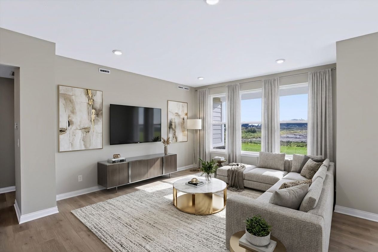 Hudson Great Room Virtually Staged