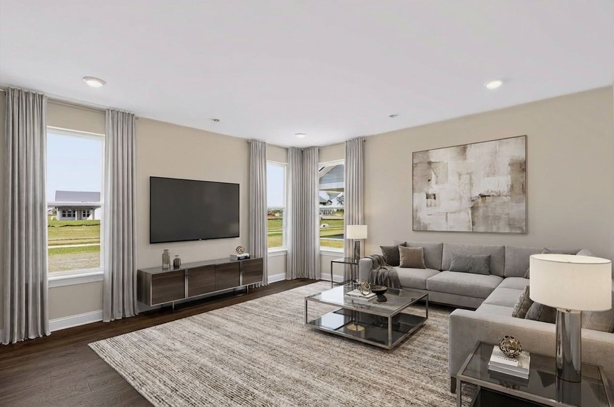 Ashford Great Room Virtually Staged