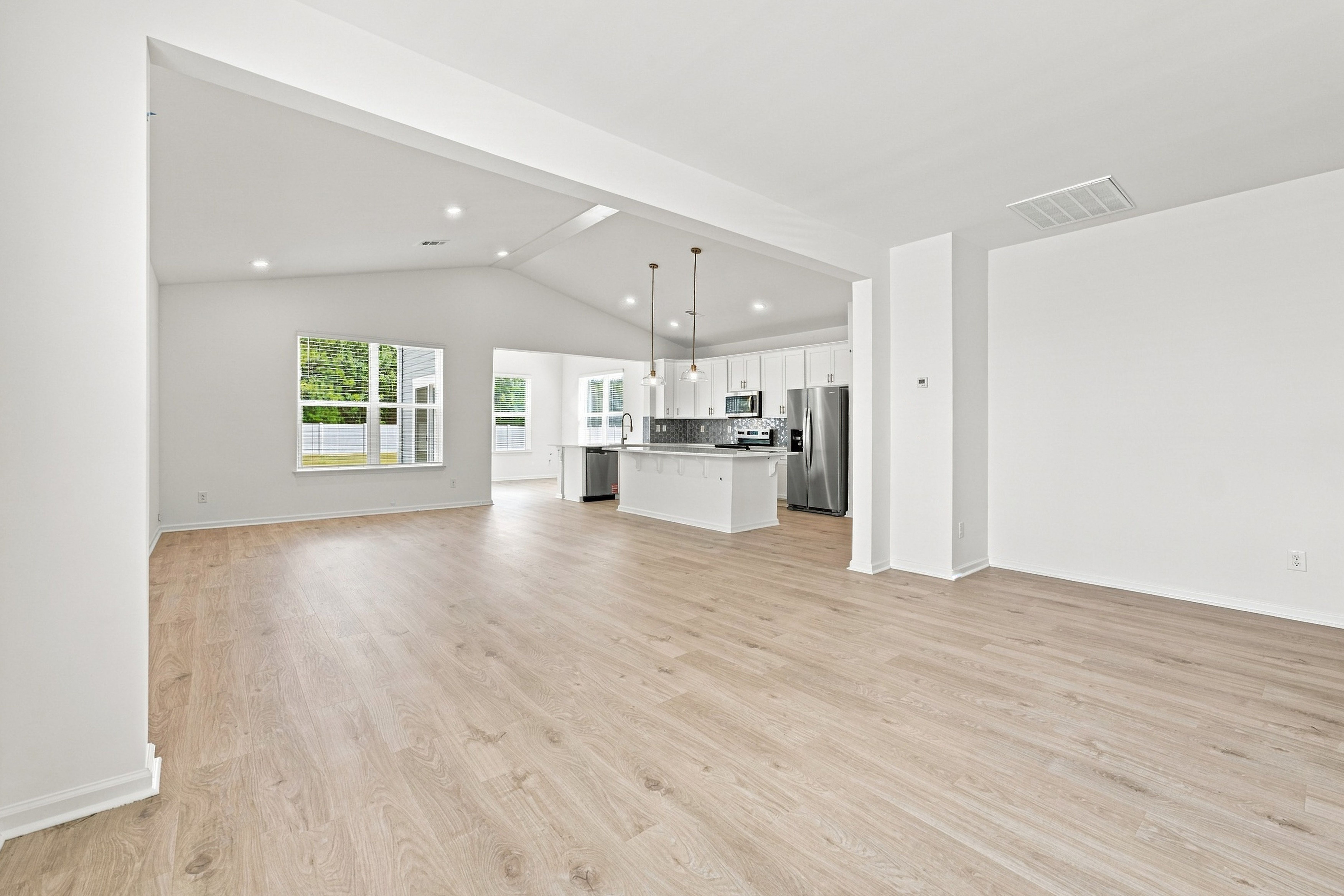 Dining, Great Room, and Kitchen