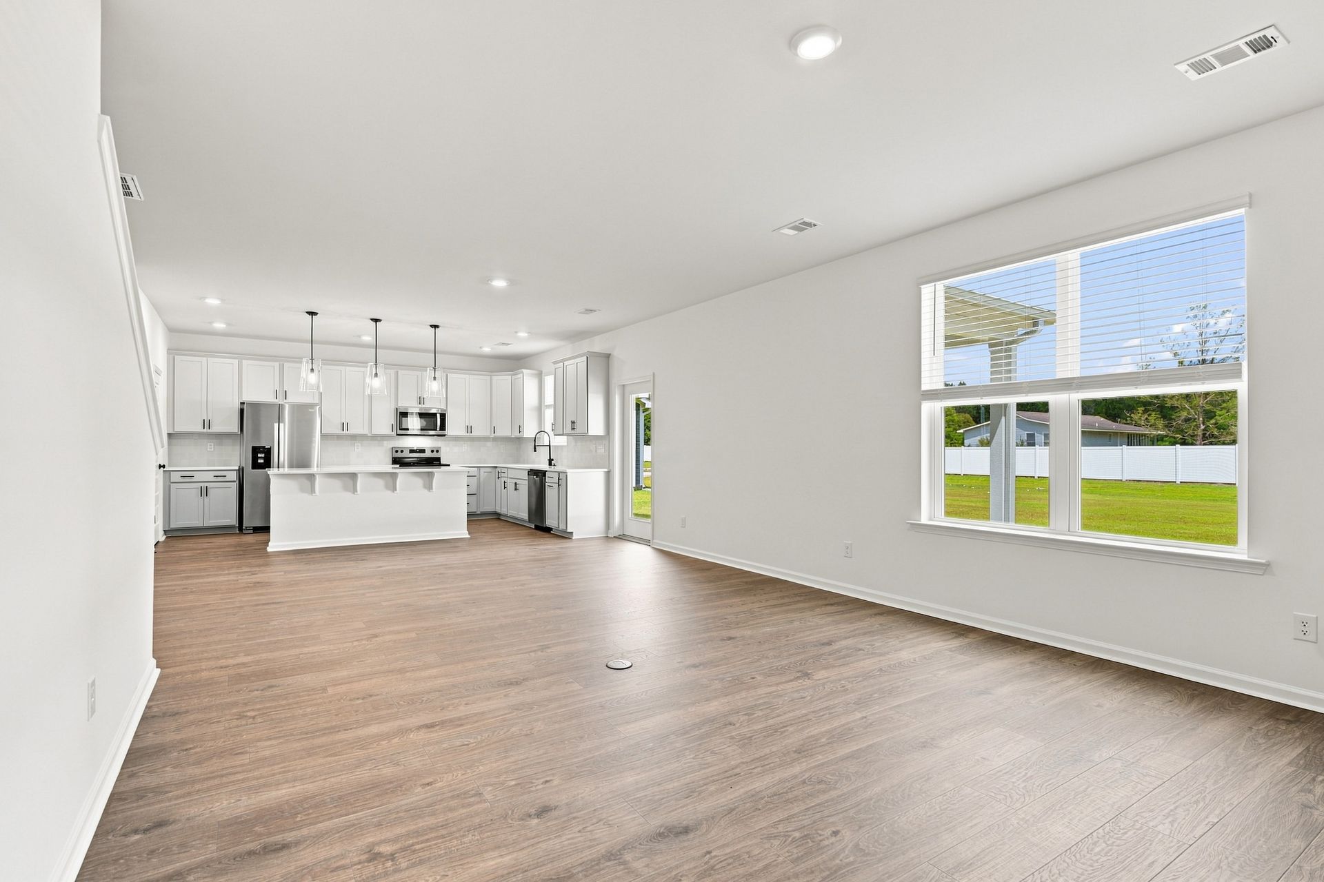 Great Room, Dining, and Kitchen