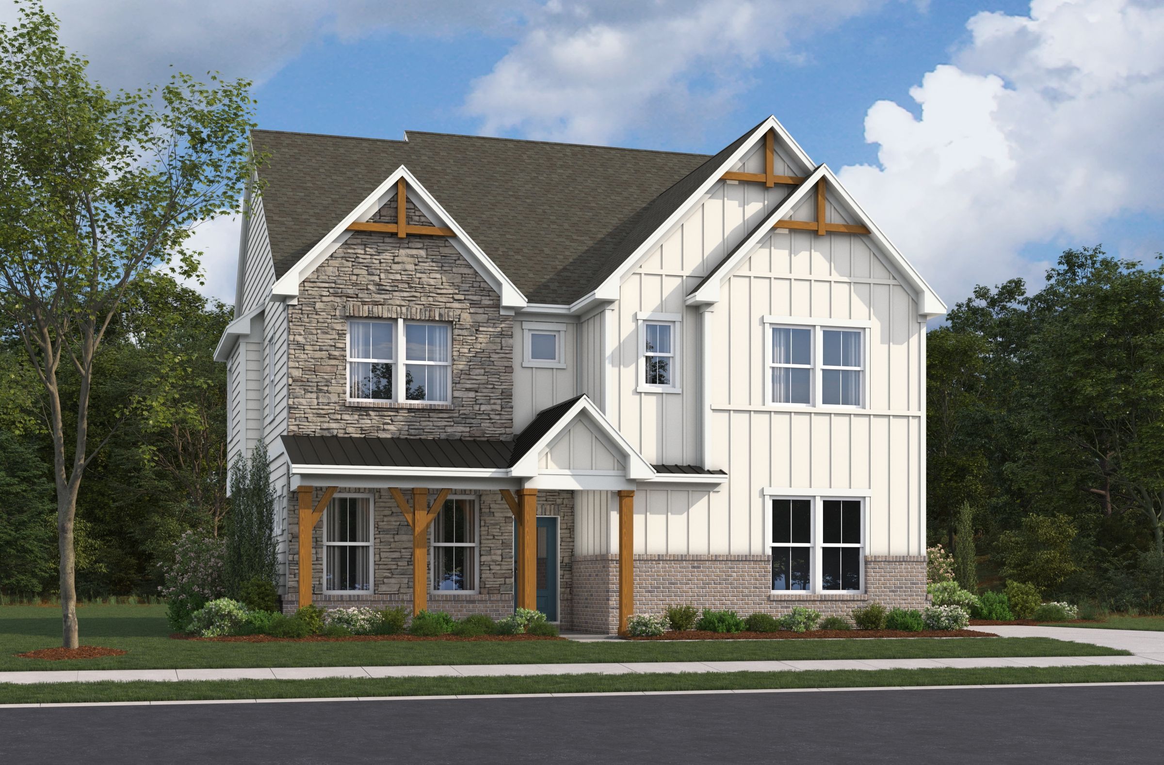 Canton II Farmhouse Elevation