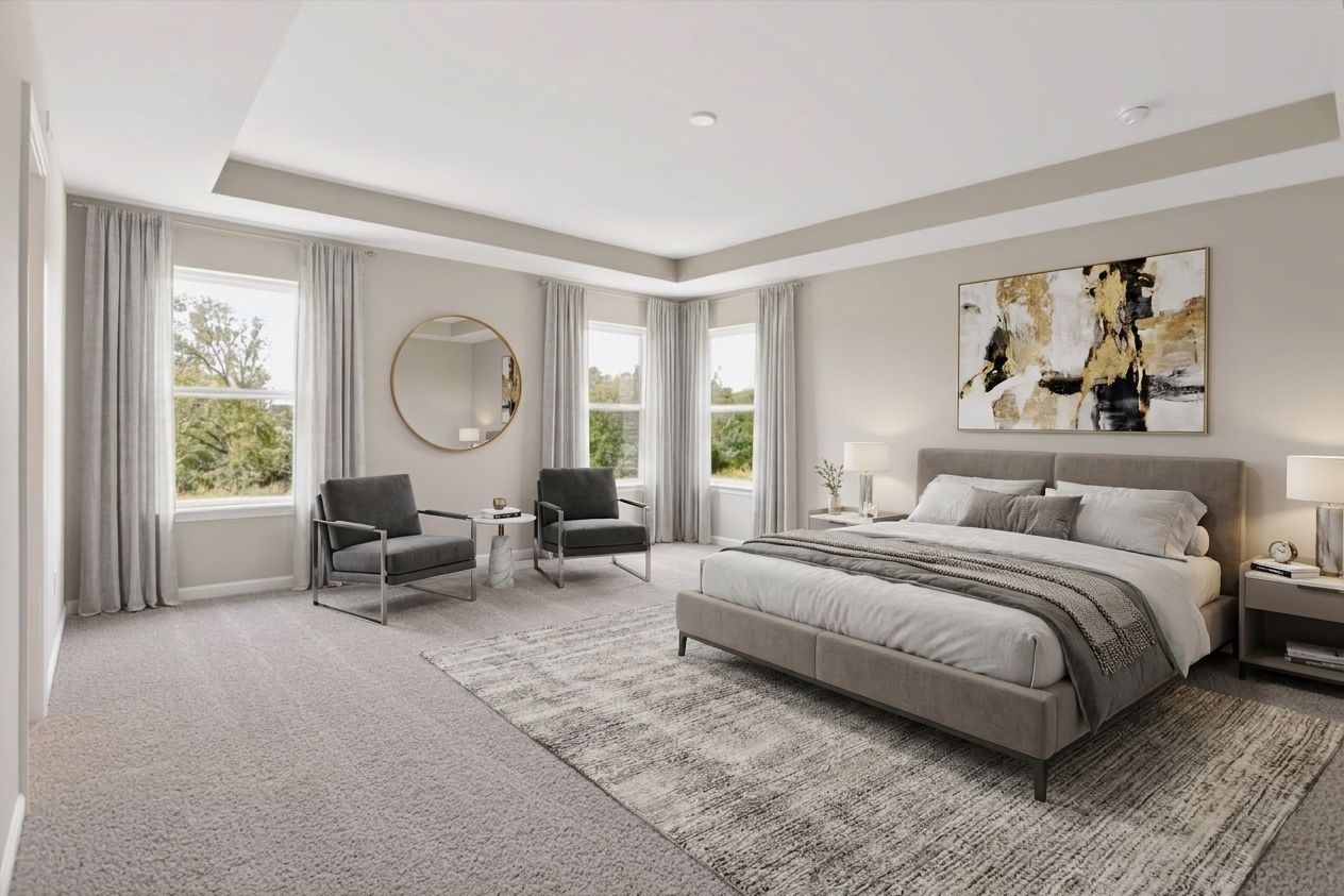 Washington Primary Bedroom Virtually Staged