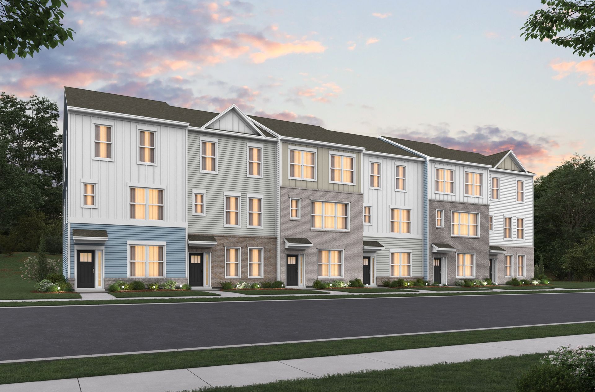 Potomac Townhome Exteriors