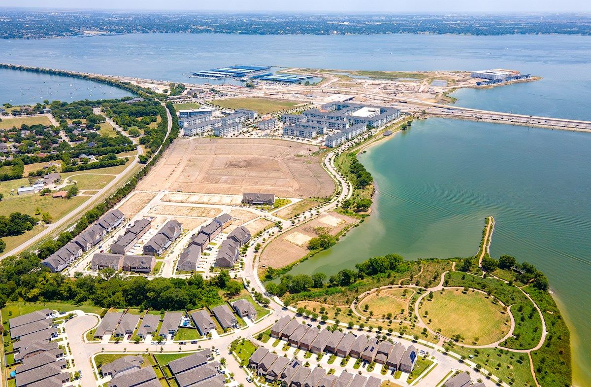Townhome Community Aerial View