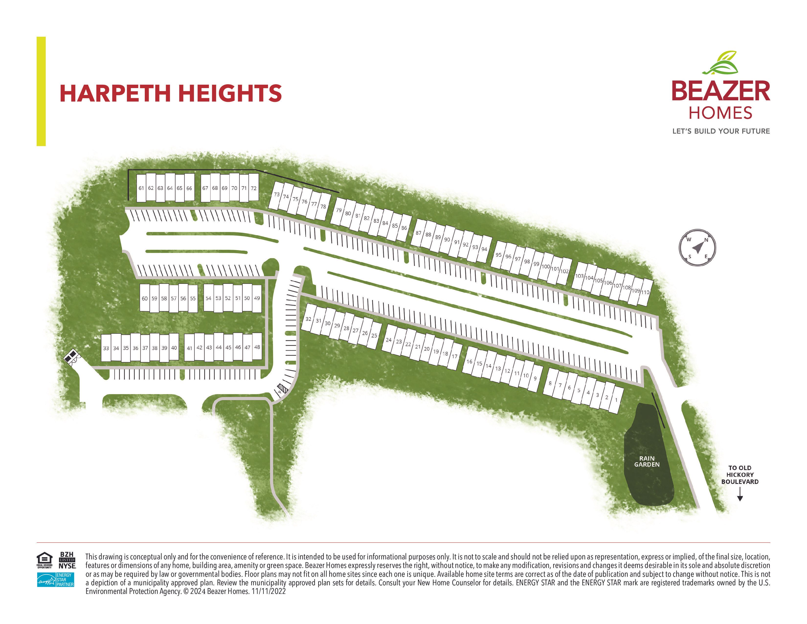 Harpeth Heights in Nashville, TN New Homes by Beazer Homes