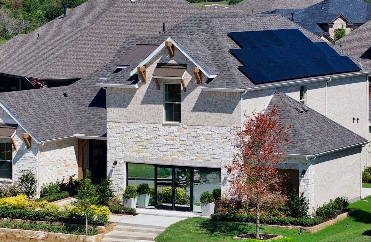Kerrville Model Home with Solar Panels
