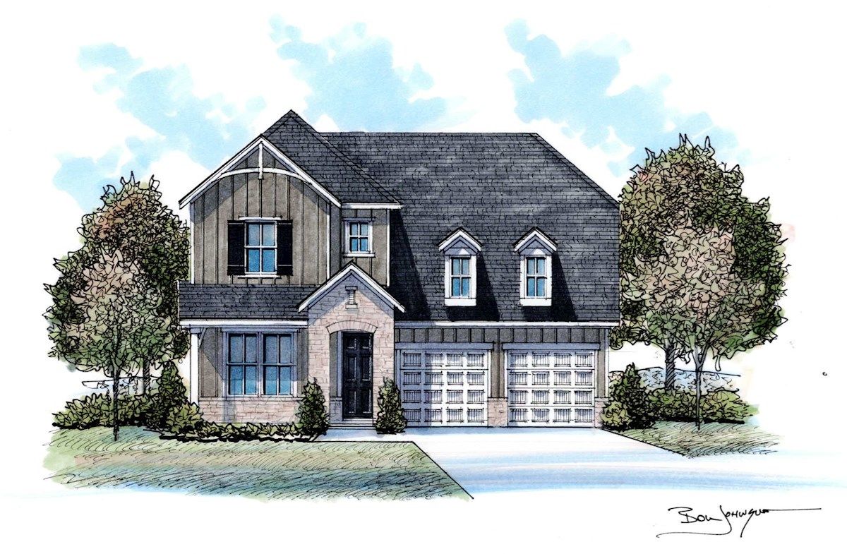 Buchanan Exterior Watercolor Rendering