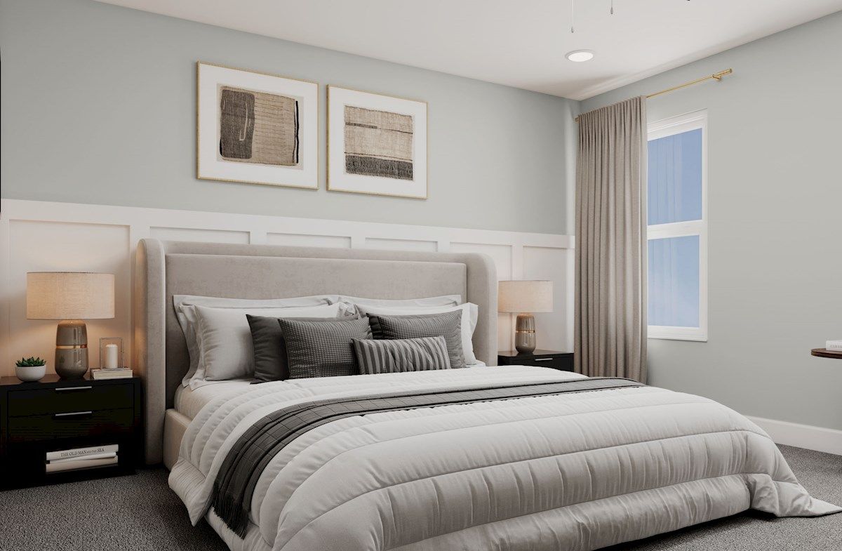 Bella Primary Bedroom with Accent Wall