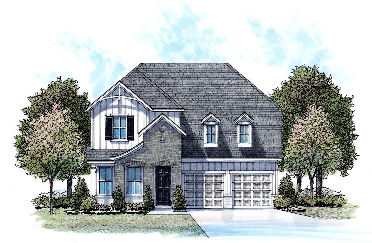 Kingston Exterior Watercolor Rendering