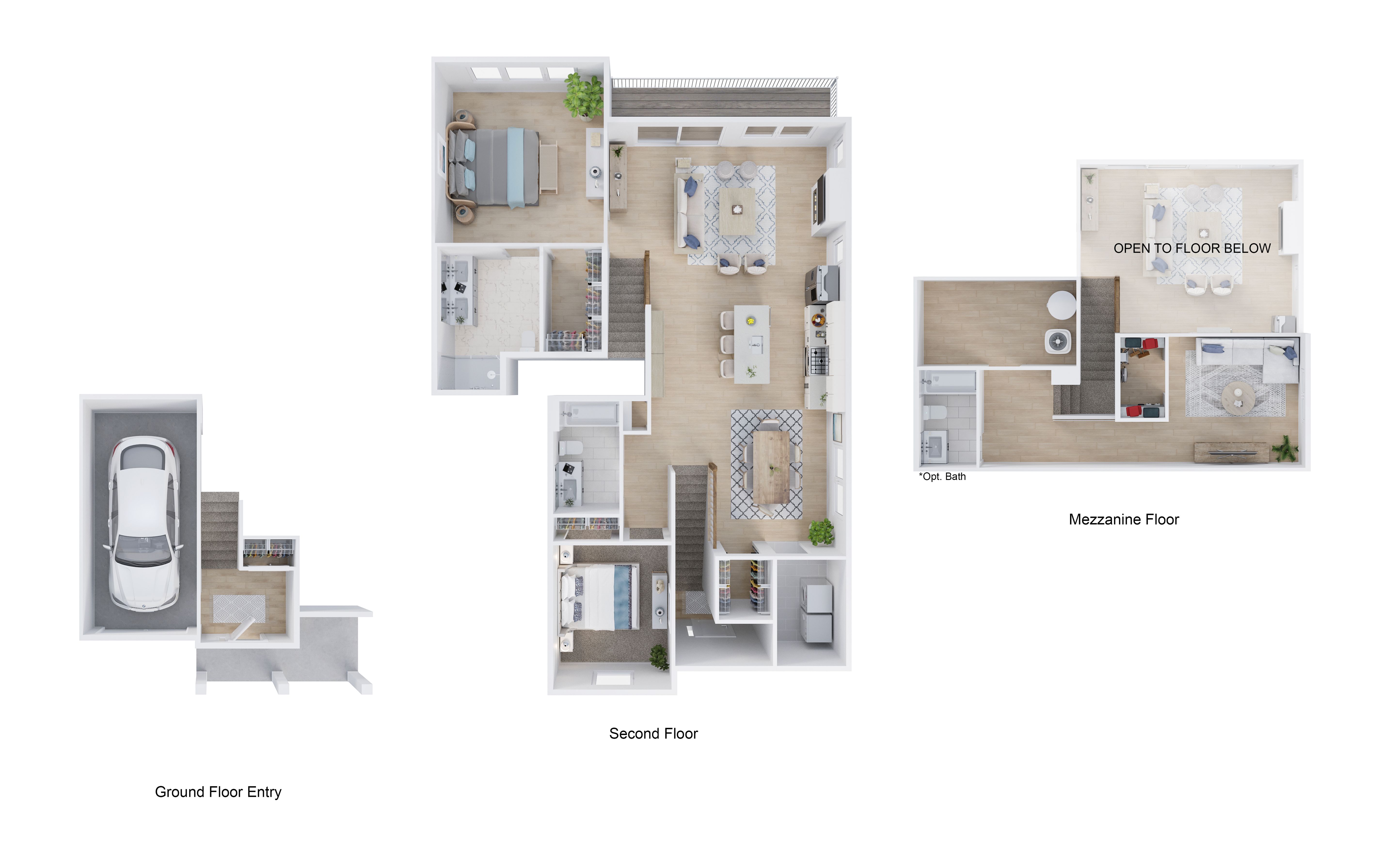 The Barclay 3D Floor Plan