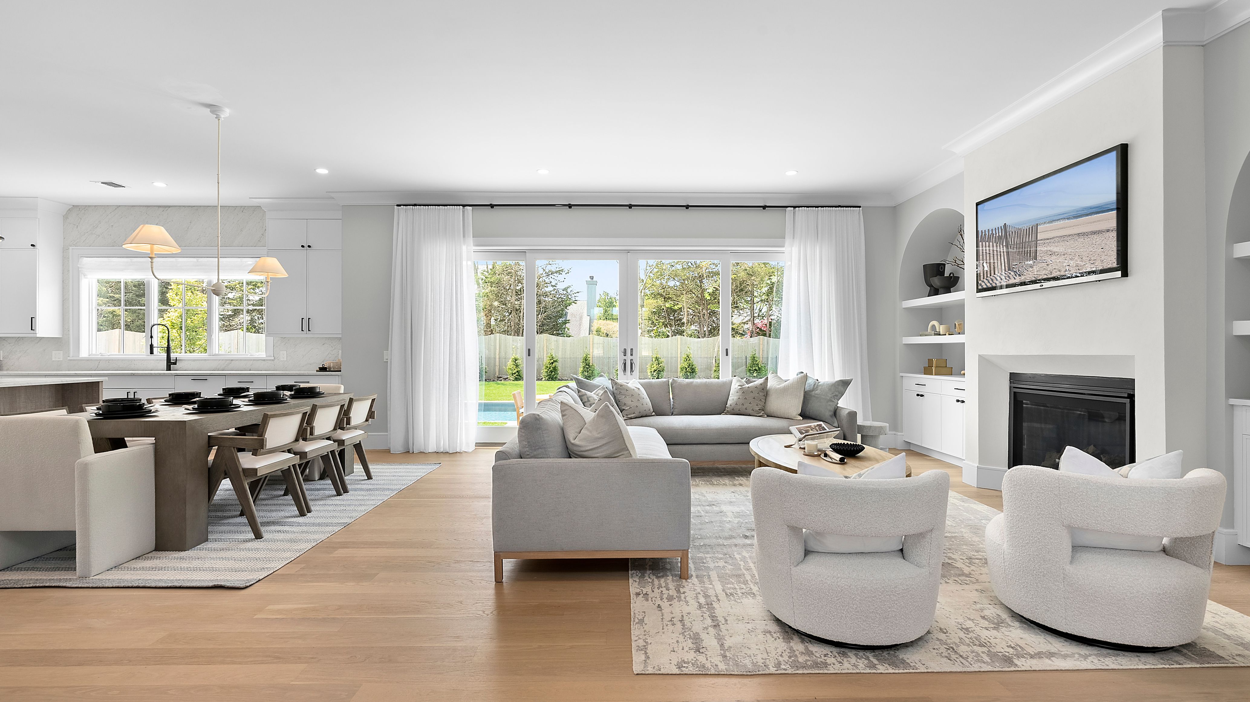 B Plan Living and Dining Area