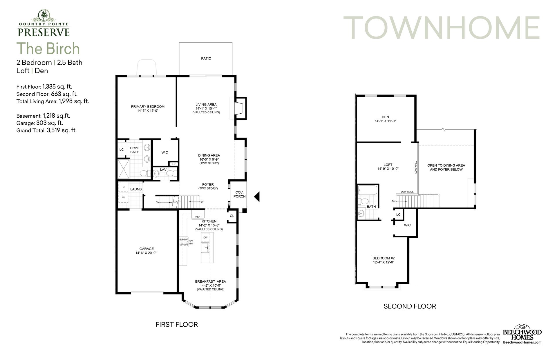 Birch Floor Plan
