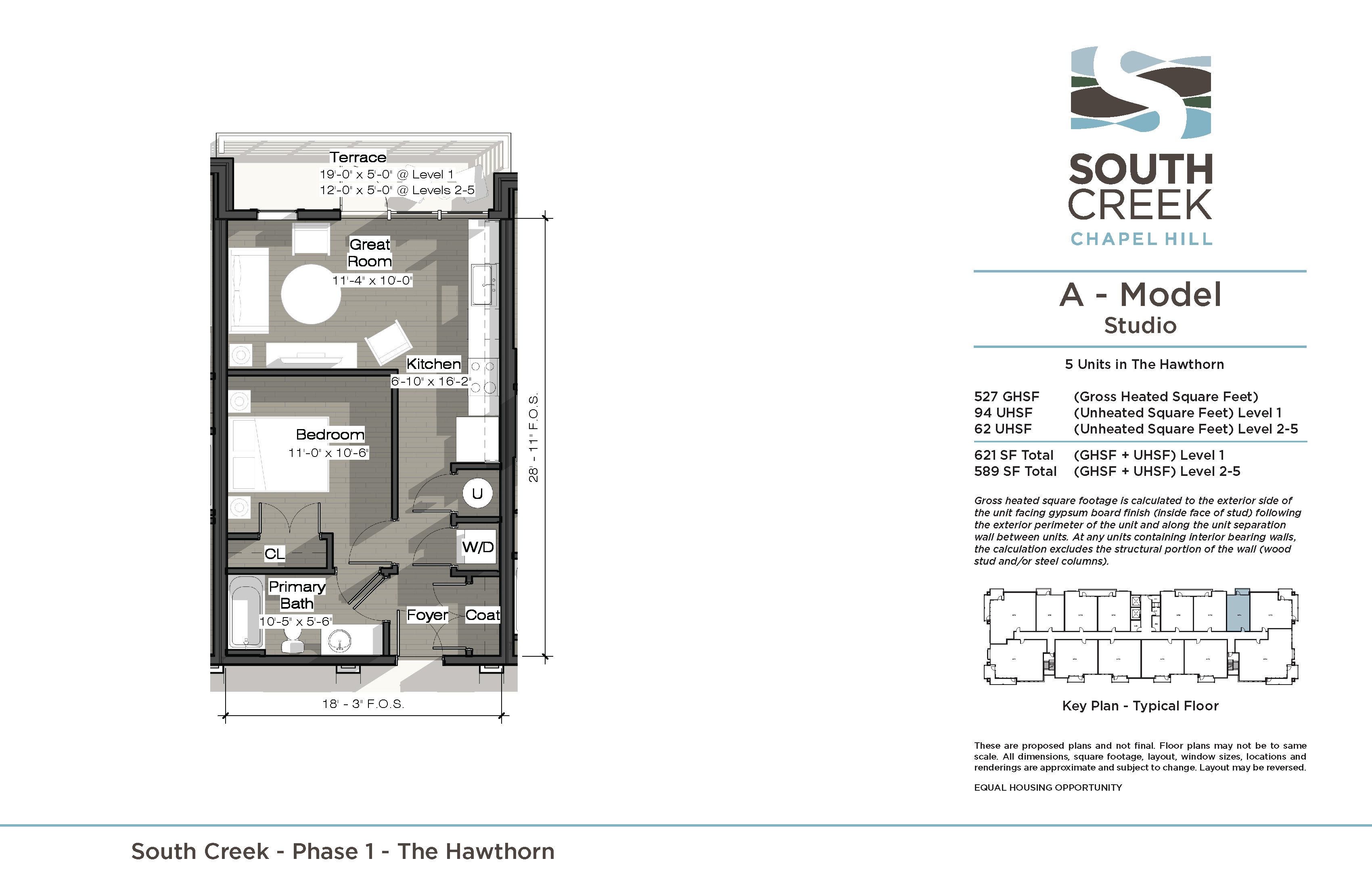 A Model (The Hawthorn) Floor Plan