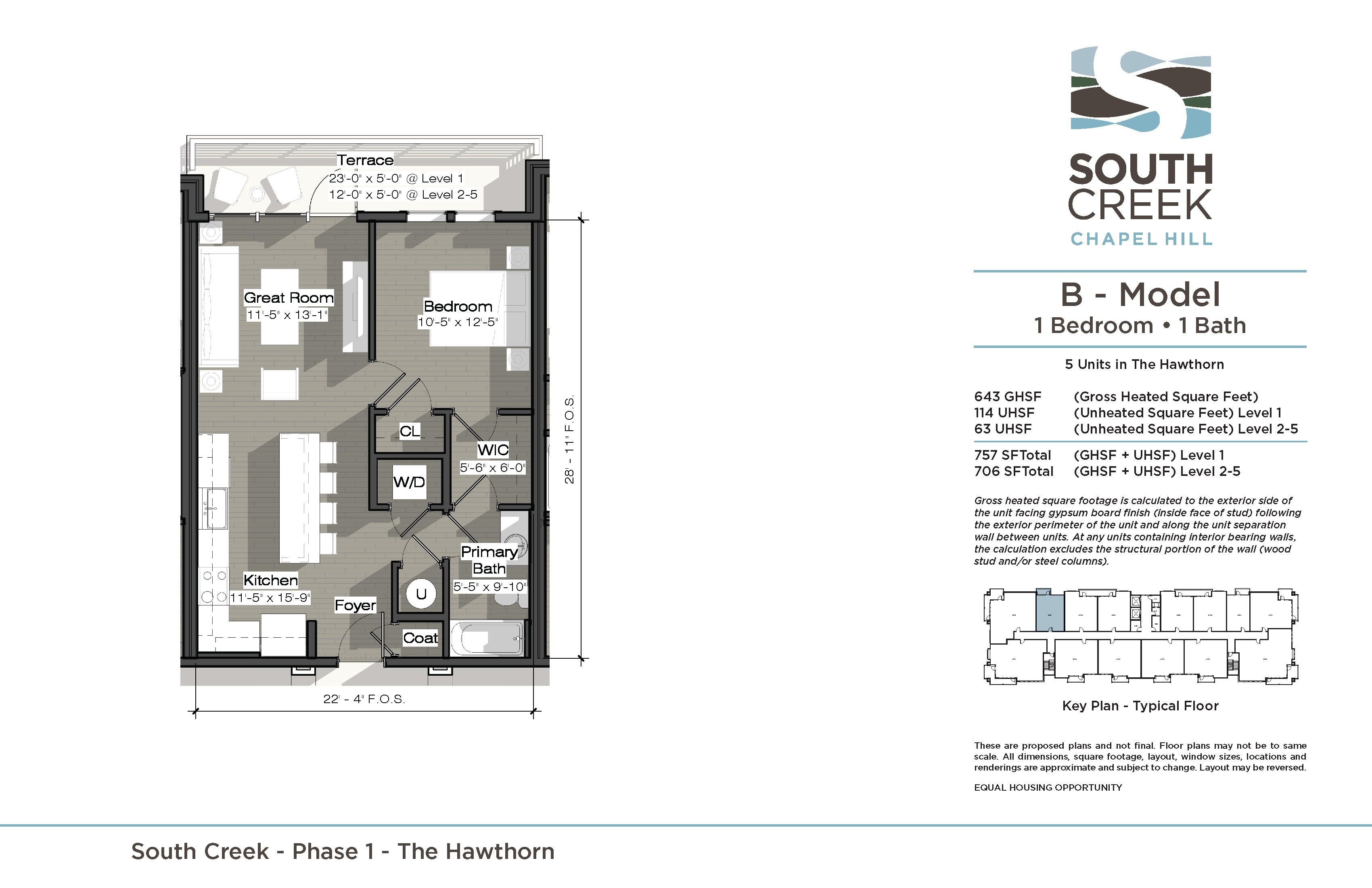 B Model (The Hawthorn) Floor Plan